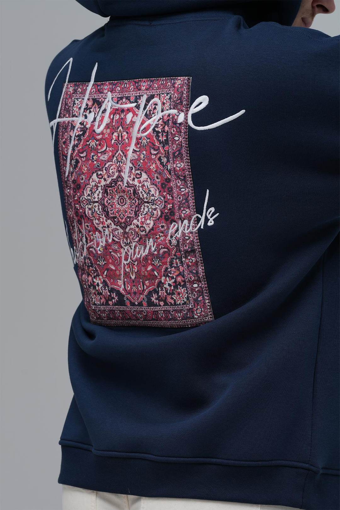 Hope Oversize Sweatshirt Erkek İndigo