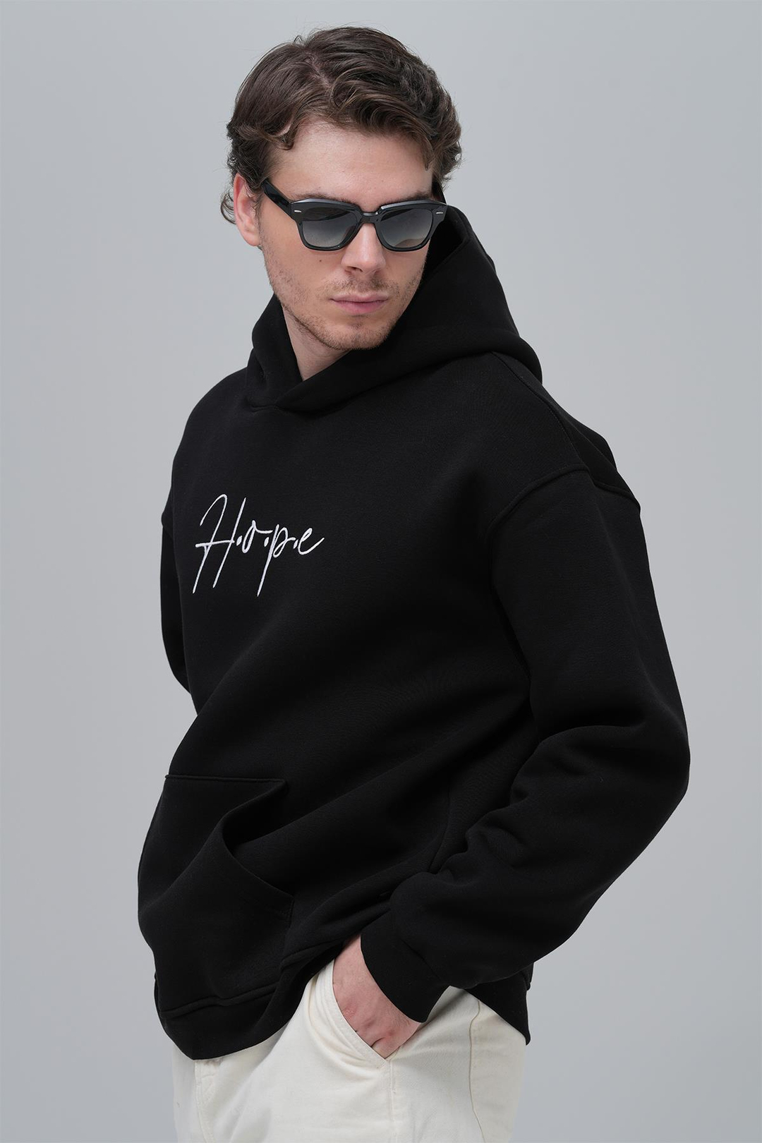 Hope Oversize Sweatshirt Erkek Siyah