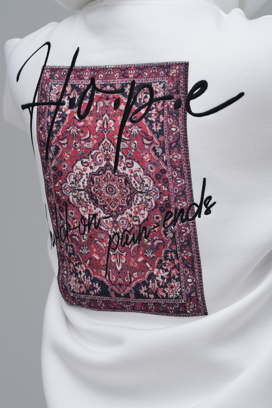 Hope Oversize Sweatshirt Erkek Taş