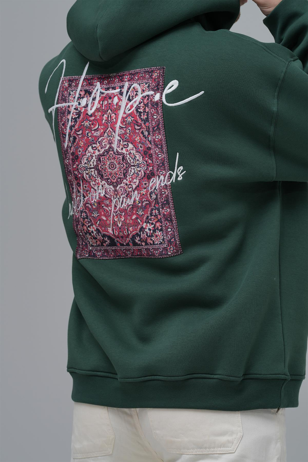Hope Oversize Sweatshirt Erkek Yeşil
