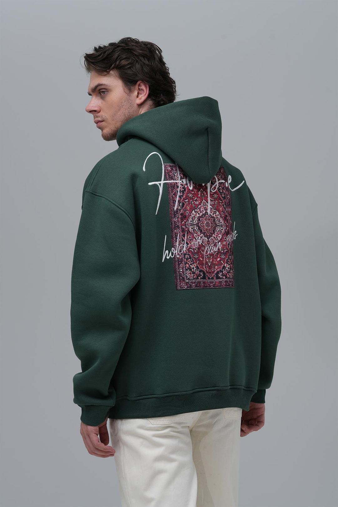 Hope Oversize Sweatshirt Erkek Yeşil