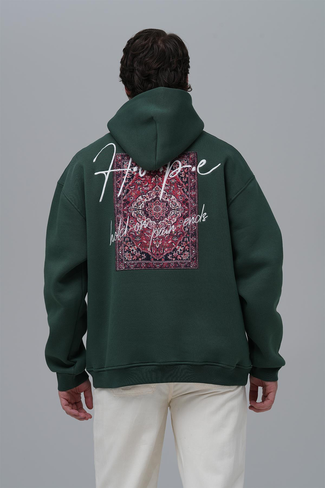 Hope Oversize Sweatshirt Erkek Yeşil