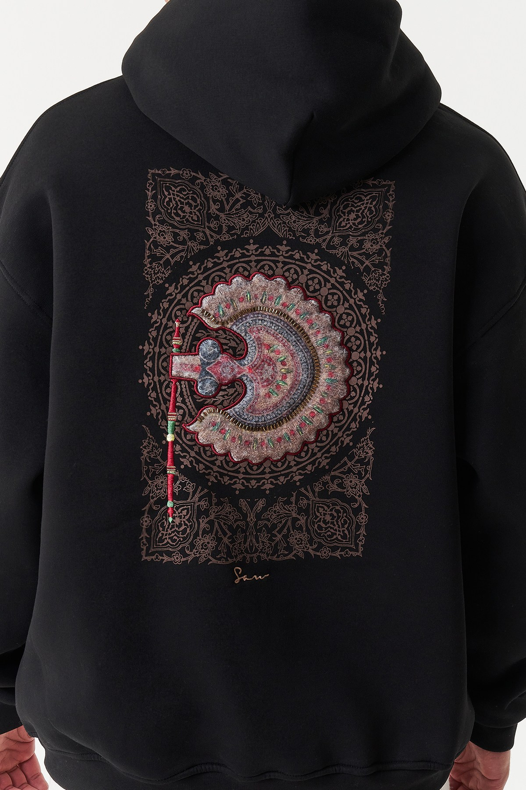 Imperial Relic Oversize Erkek Sweatshirt Siyah