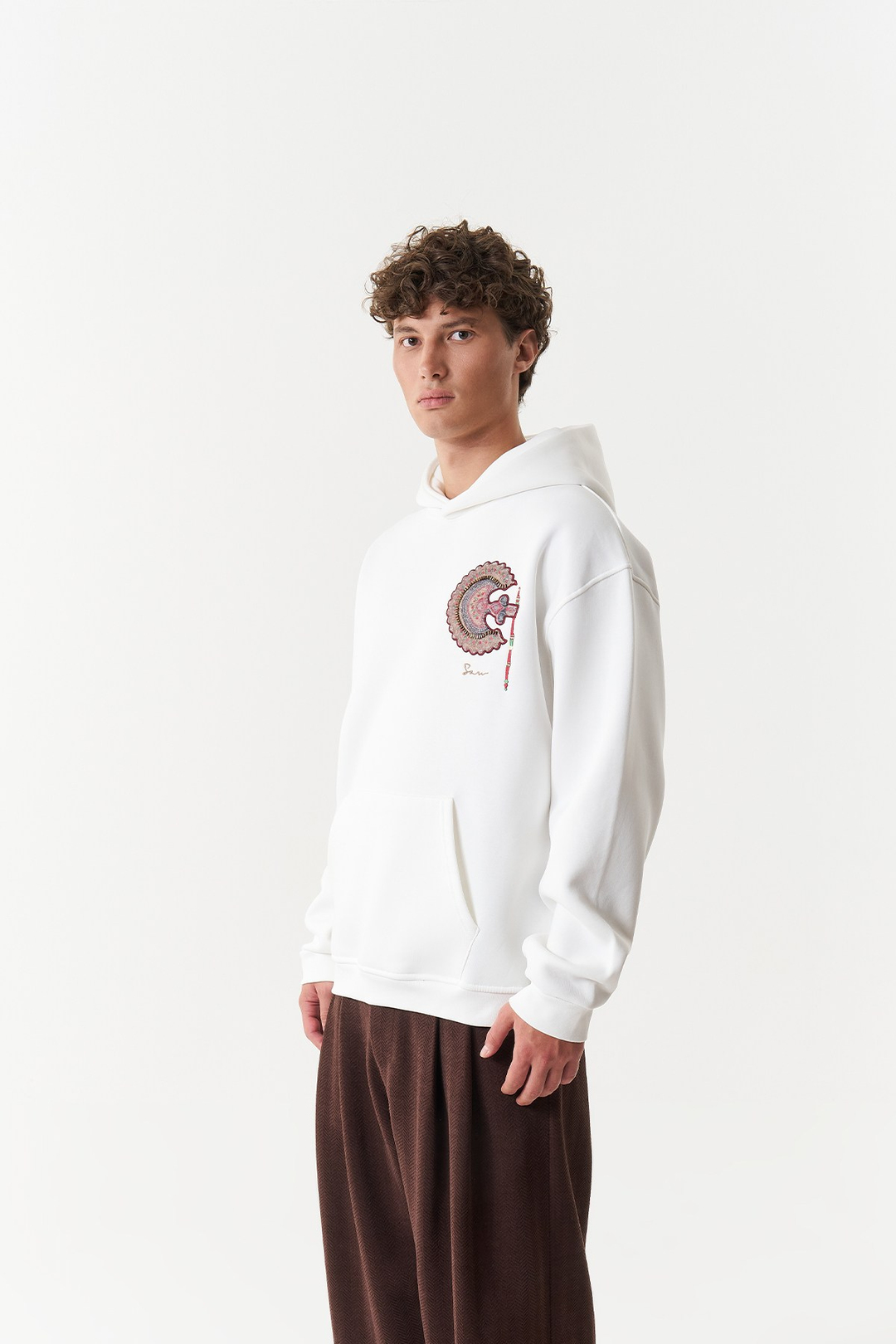 Imperial Relic Oversize Erkek Sweatshirt Ekru
