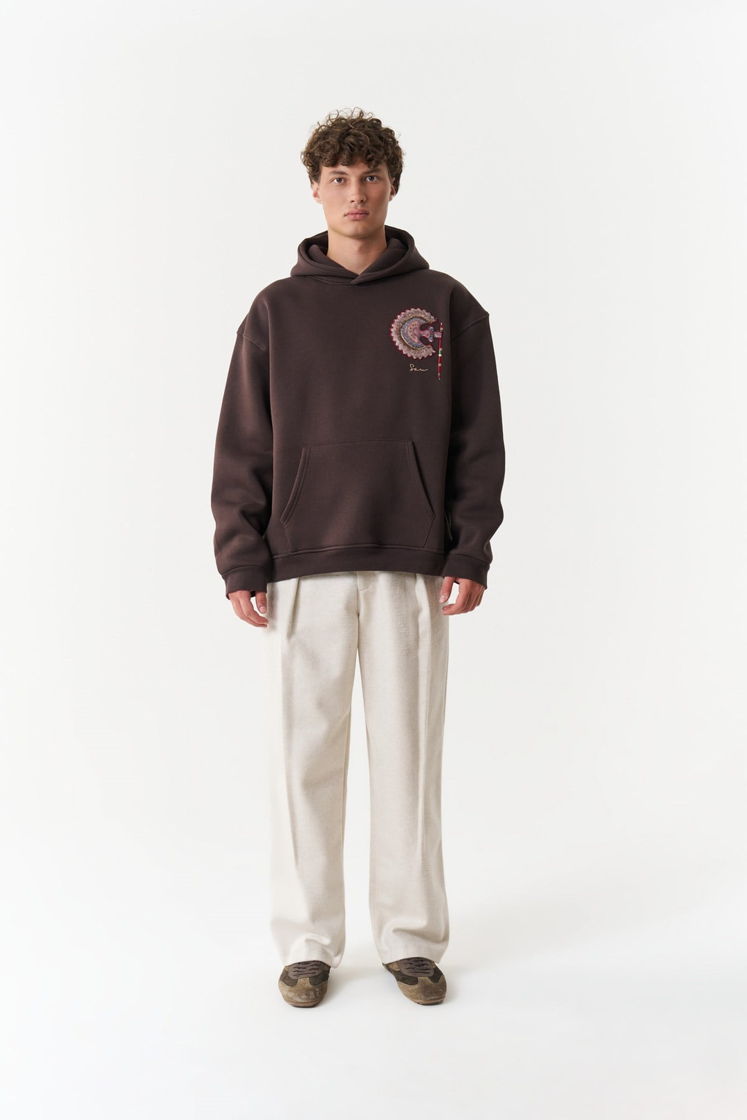 Imperial Relic Oversize Erkek Sweatshirt Kahverengi
