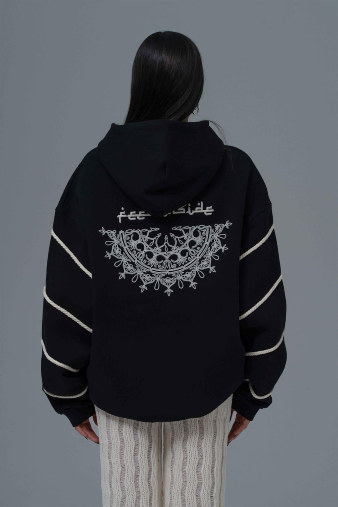 Inner Flow Oversize Sweatshirt Kadın Siyah