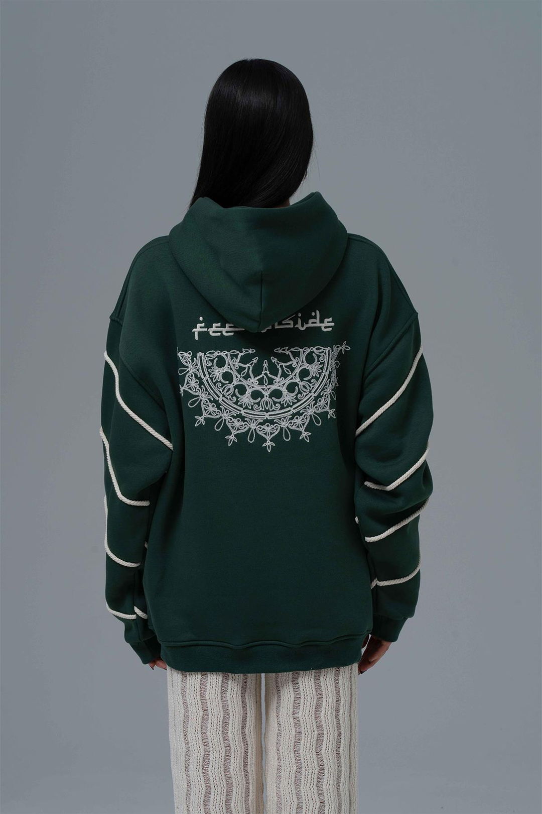 Inner Flow Oversize Sweatshirt Kadın Yeşil