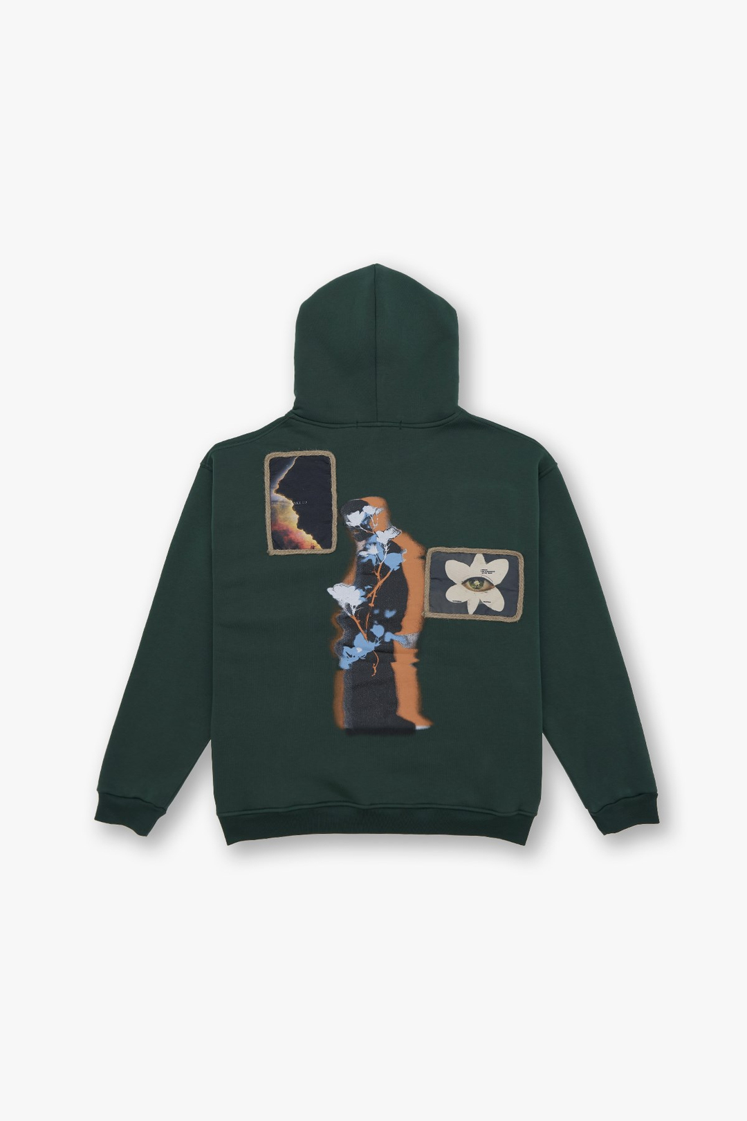 Layers of Awakening Oversize Sweatshirt Kadın Yeşil