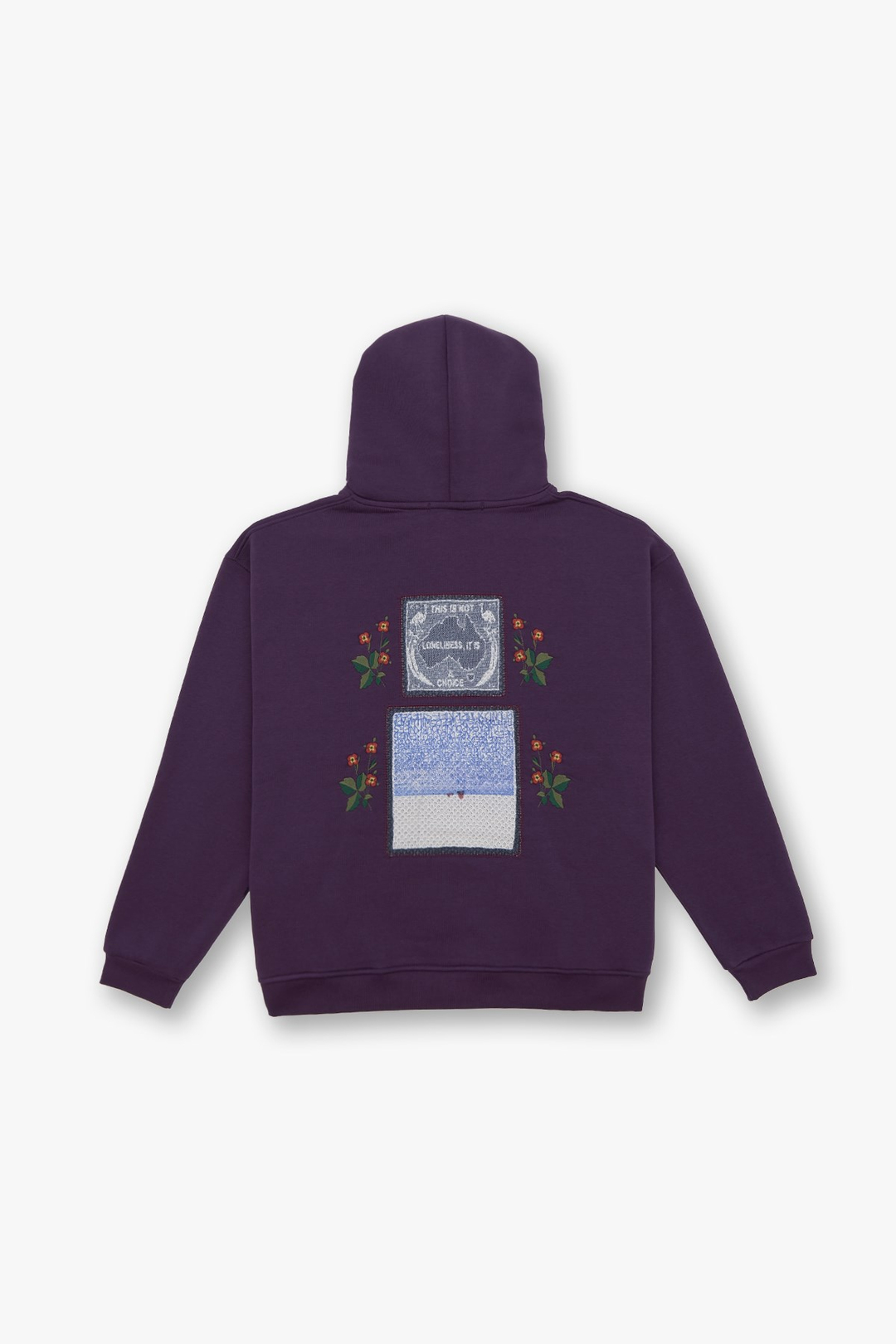Loneliness Is a Choice Oversize Sweatshirt Erkek Mor