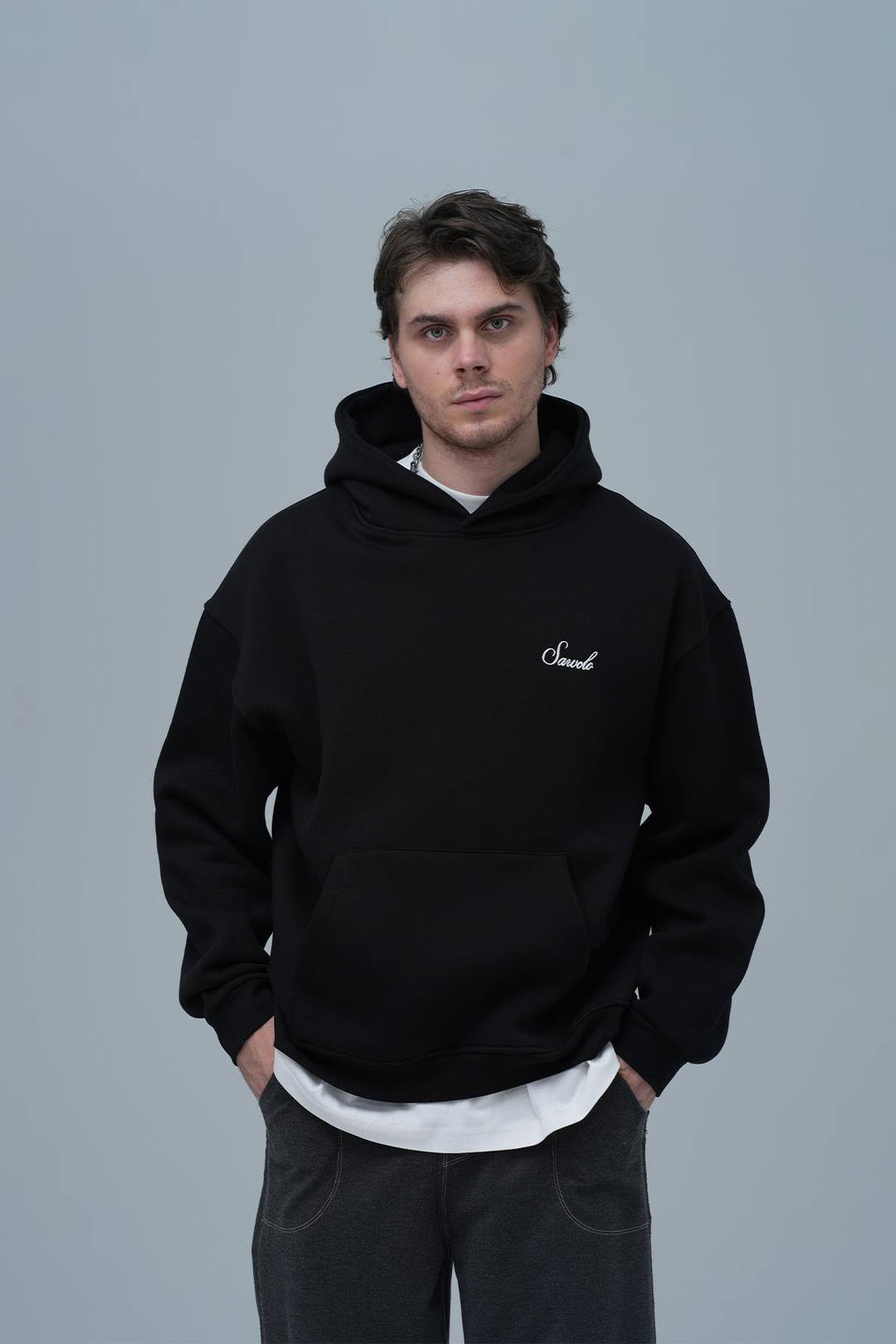 Loneliness Is a Choice Oversize Sweatshirt Erkek Siyah
