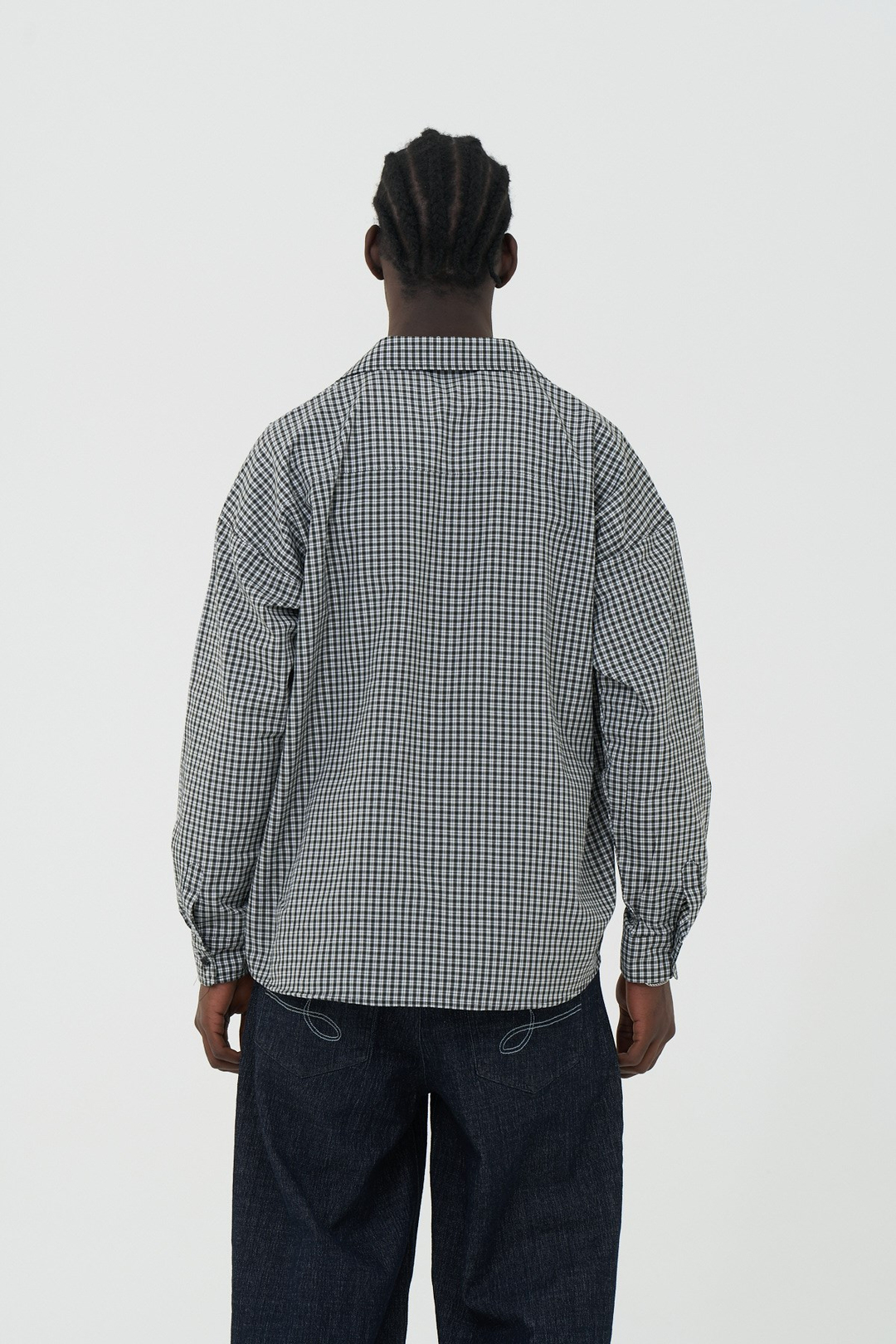 Madras Check Oversize Erkek Gömlek Haki