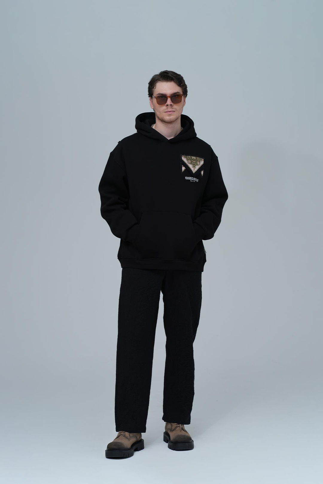 Memories Never Die Oversize Sweatshirt Erkek Siyah