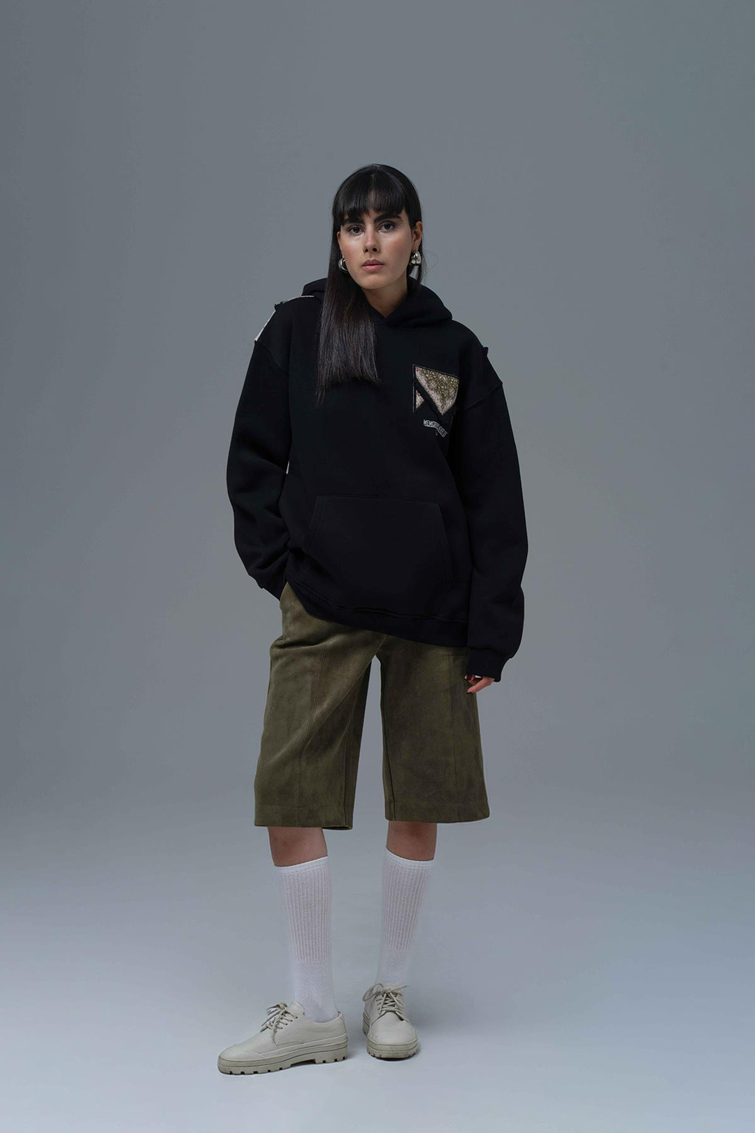 Memories Never Die Oversize Sweatshirt Kadın Siyah