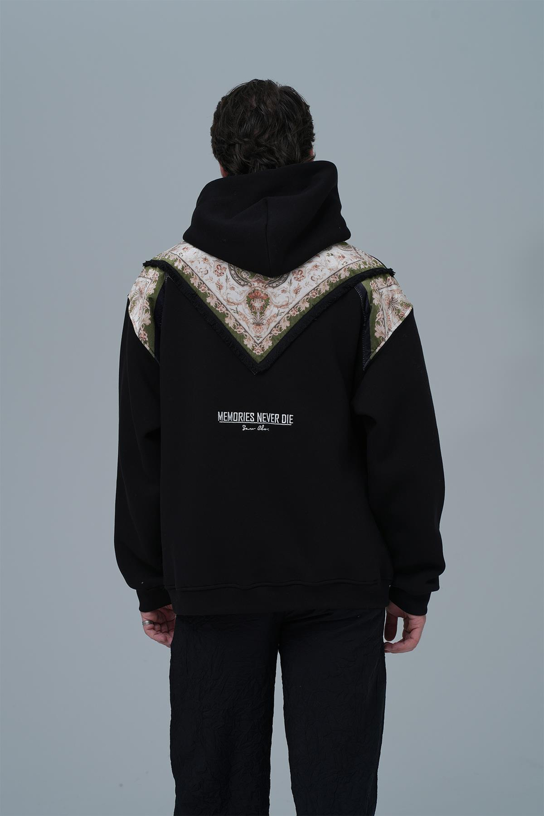 Memories Never Die Oversize Sweatshirt Erkek Siyah