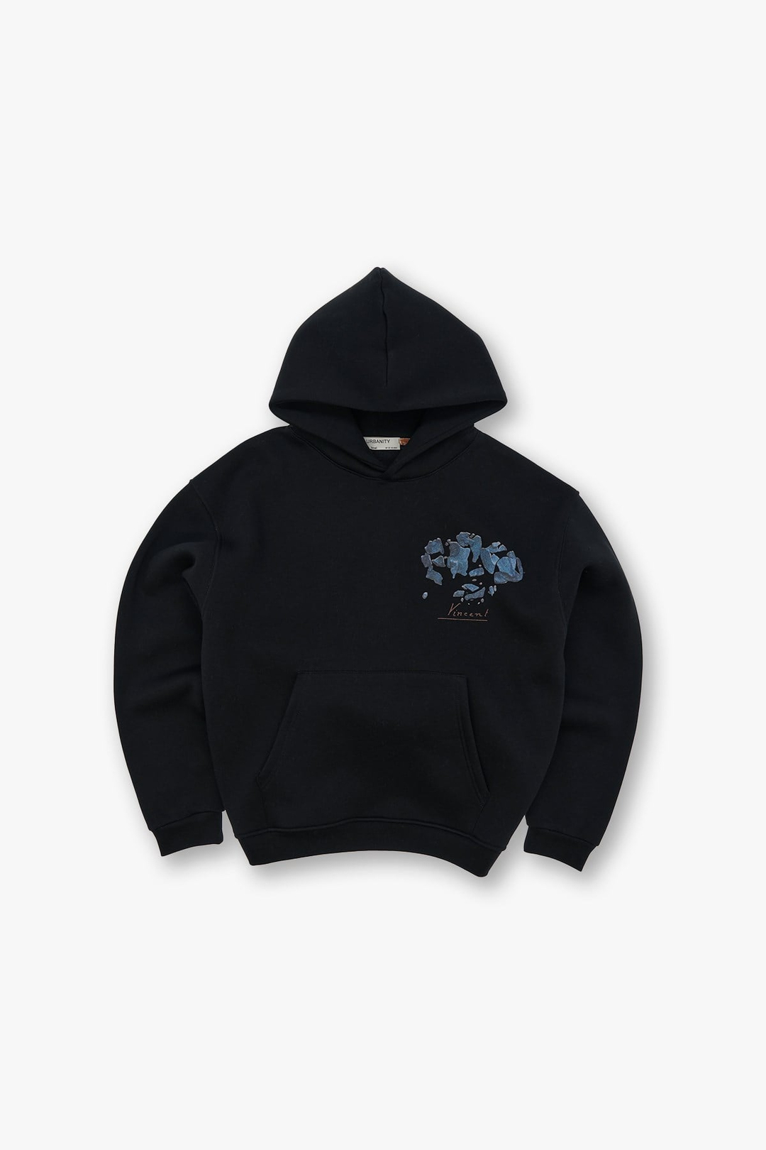 Mosaic Portrait Oversize Sweatshirt Erkek Siyah