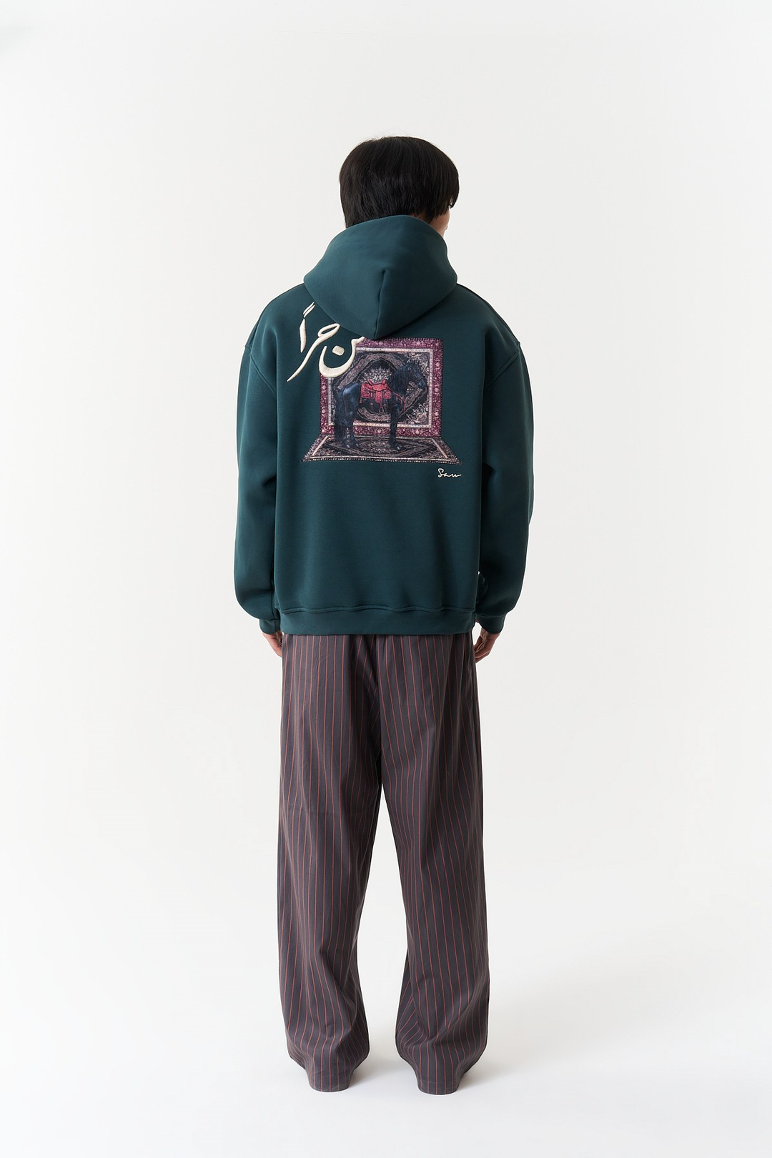 Noble Steed Oversize Erkek Sweatshirt Forest Yeşili