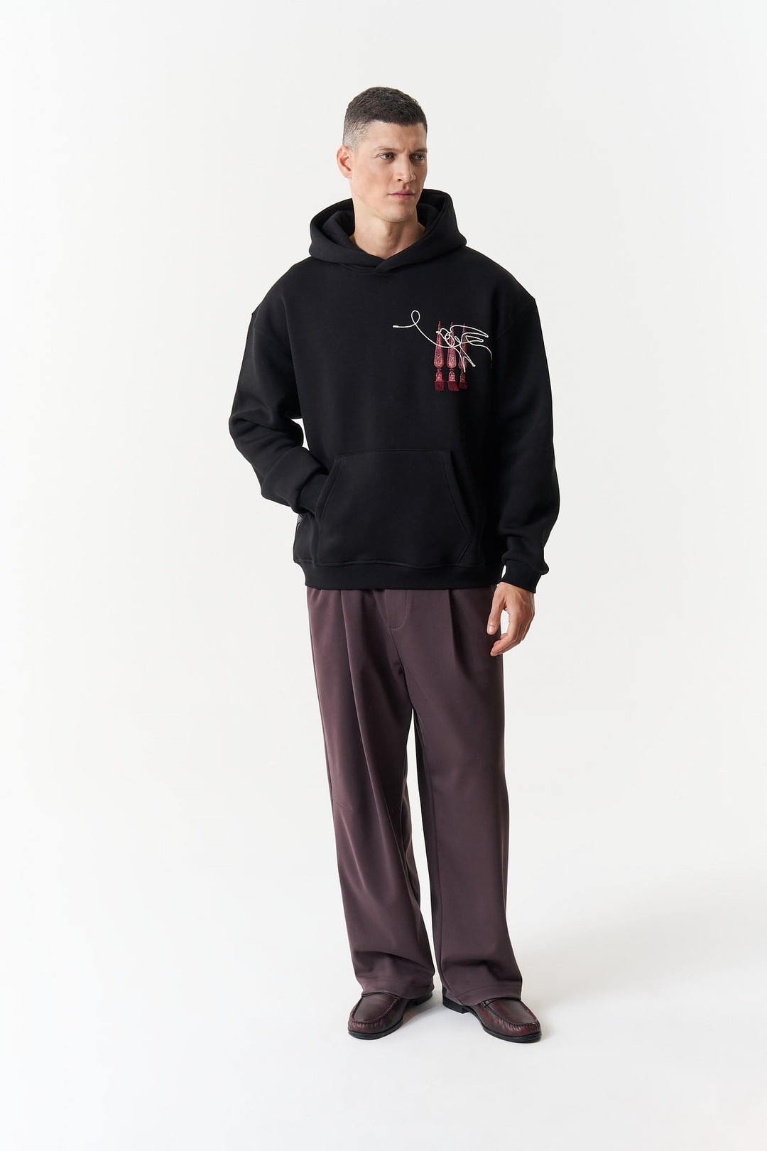 Oriental Legacy Oversize Erkek Sweatshirt Siyah