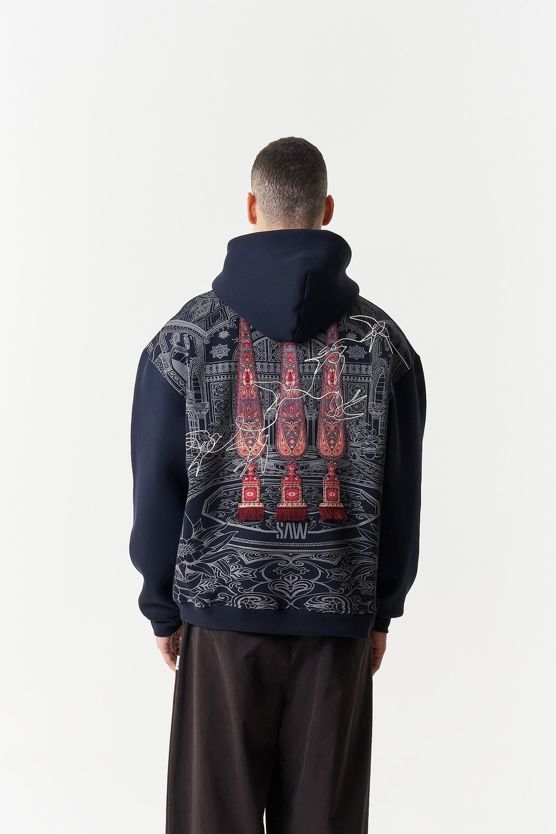 Oriental Legacy Oversize Erkek Sweatshirt Lacivert