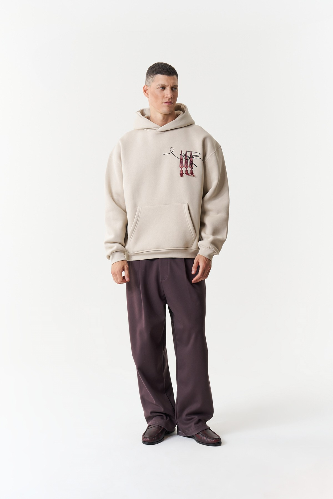Oriental Legacy Oversize Erkek Sweatshirt Stone