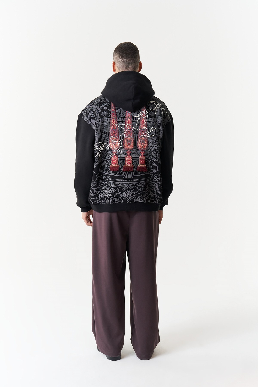 Oriental Legacy Oversize Erkek Sweatshirt Siyah