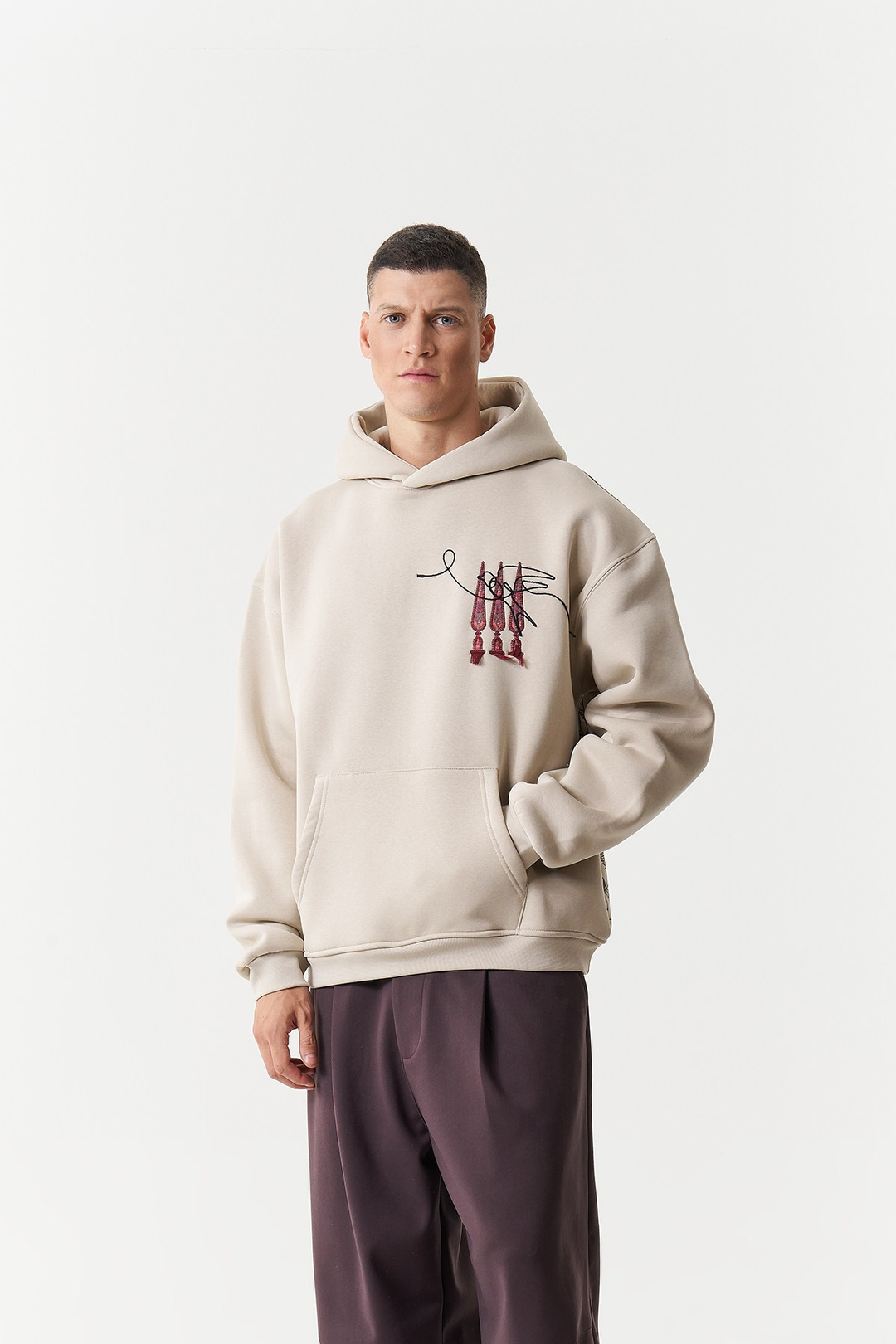 Oriental Legacy Oversize Erkek Sweatshirt Stone