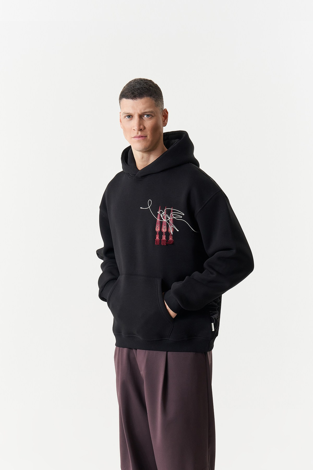 Oriental Legacy Oversize Erkek Sweatshirt Siyah