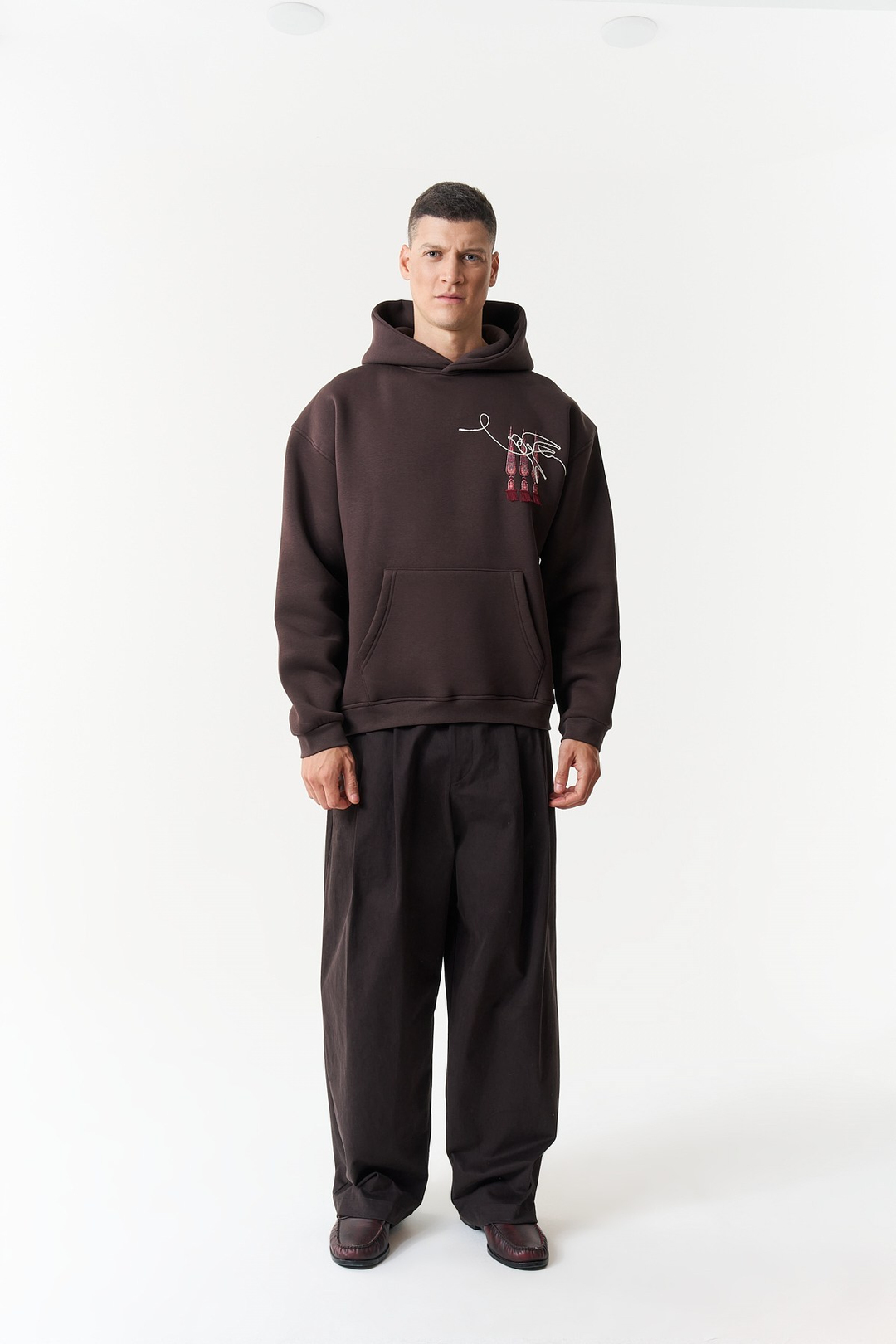 Oriental Legacy Oversize Erkek Sweatshirt Kahverengi