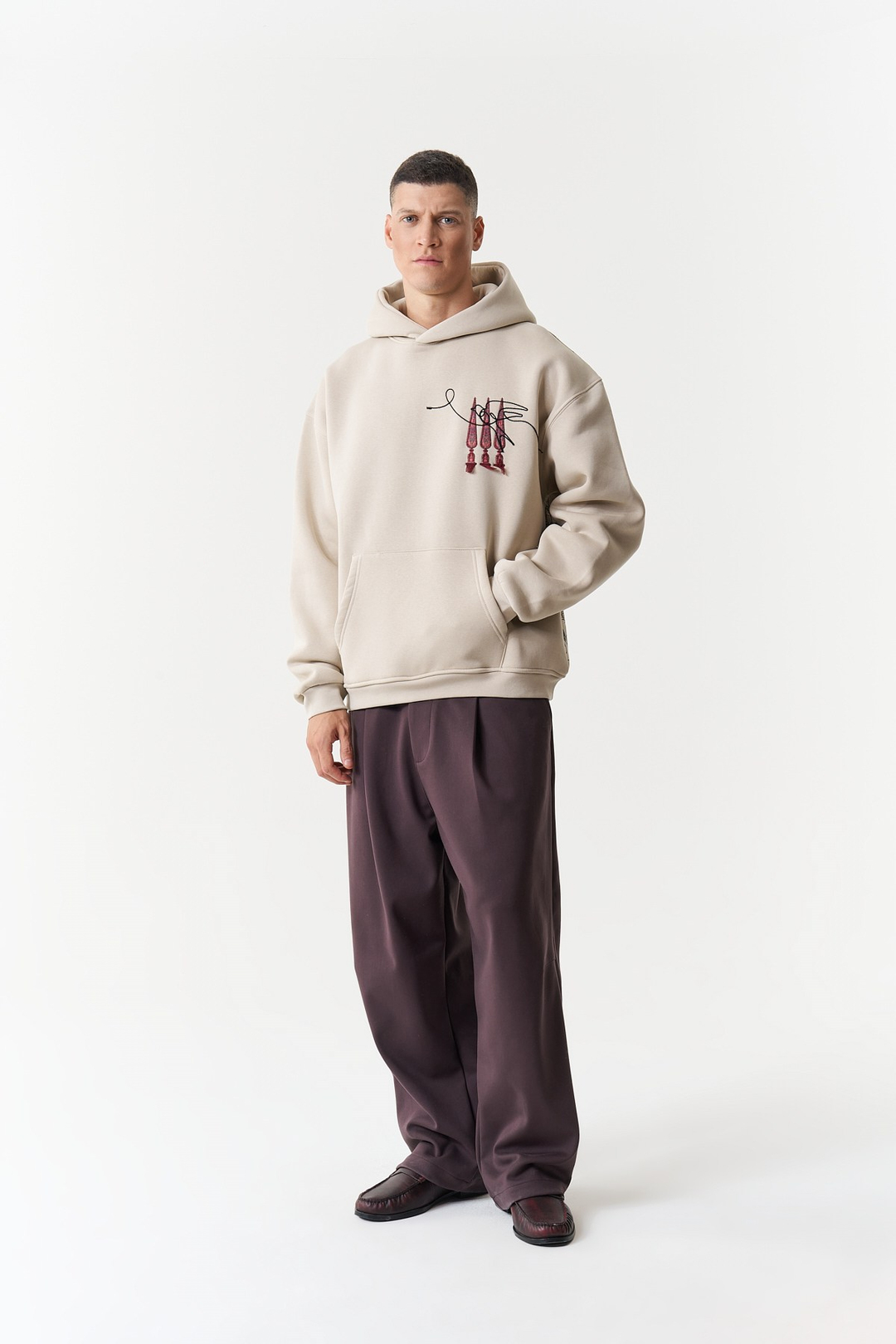 Oriental Legacy Oversize Erkek Sweatshirt Stone