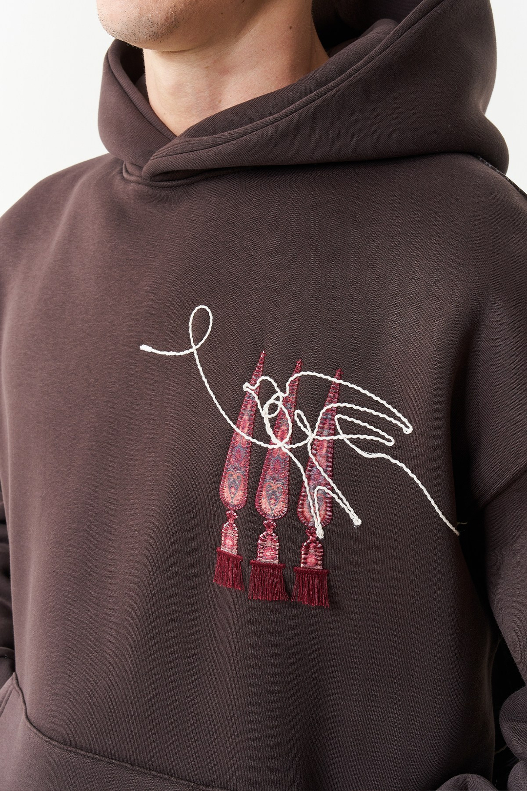 Oriental Legacy Oversize Erkek Sweatshirt Kahverengi