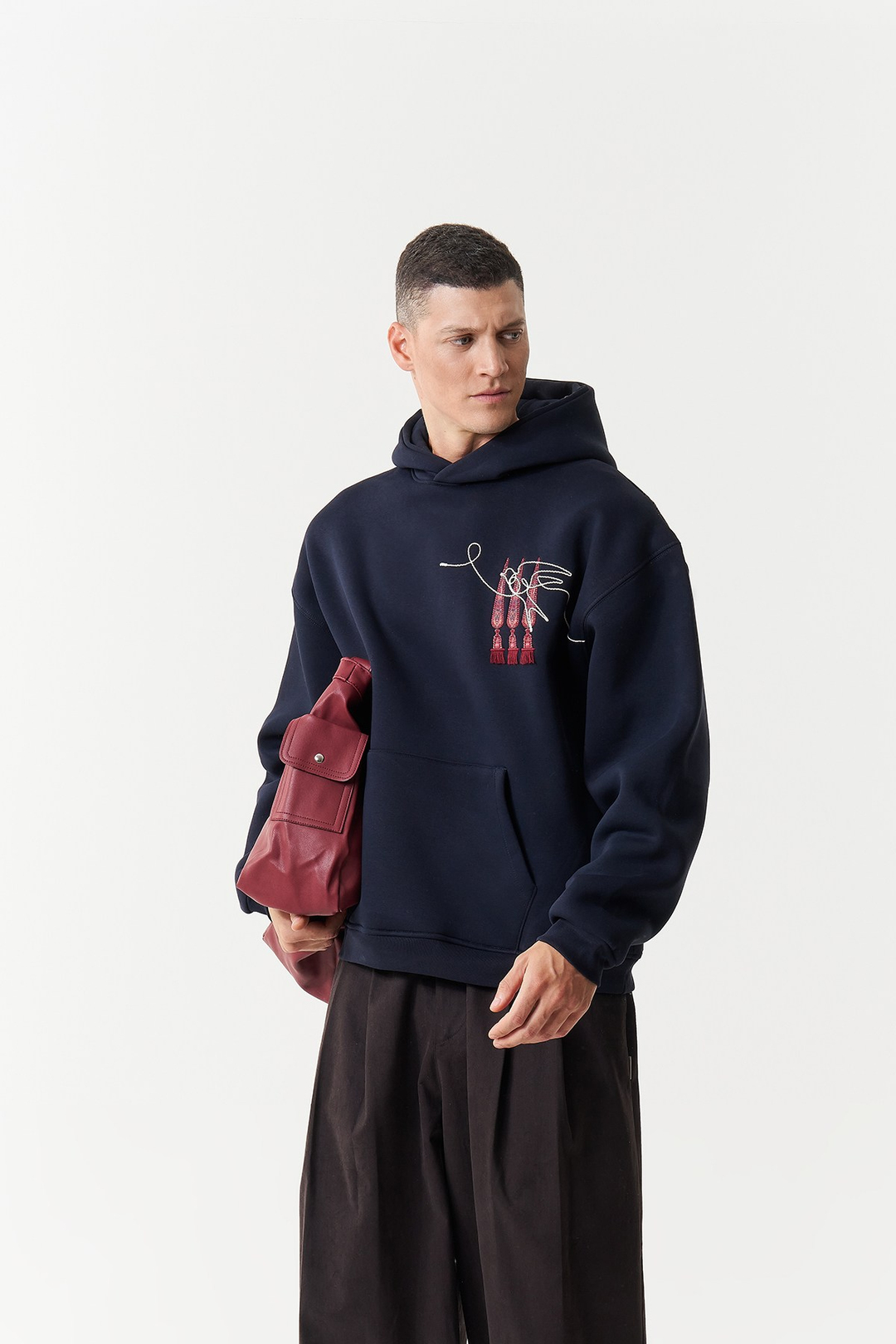 Oriental Legacy Oversize Erkek Sweatshirt Lacivert