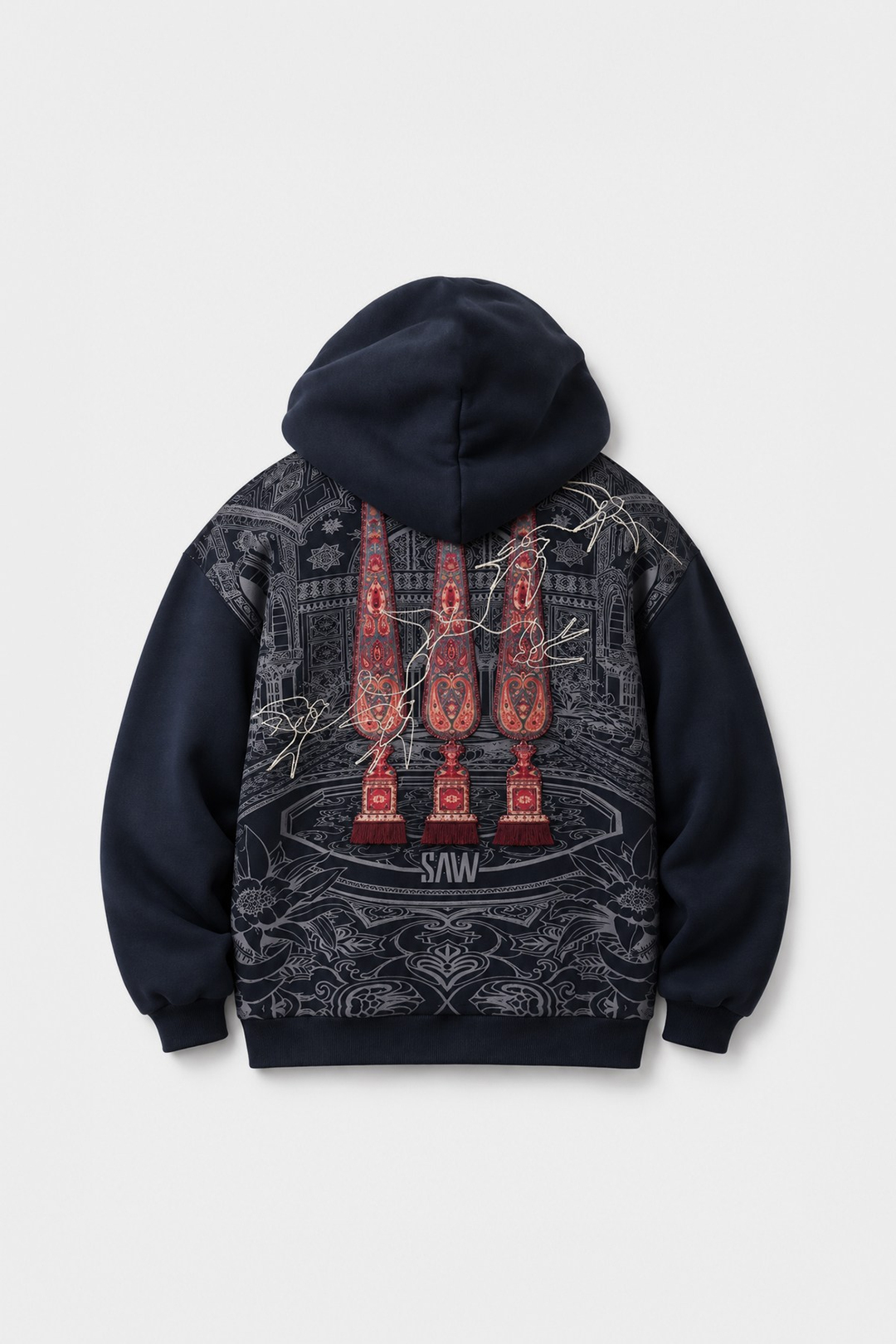 Oriental Legacy Oversize Erkek Sweatshirt Lacivert