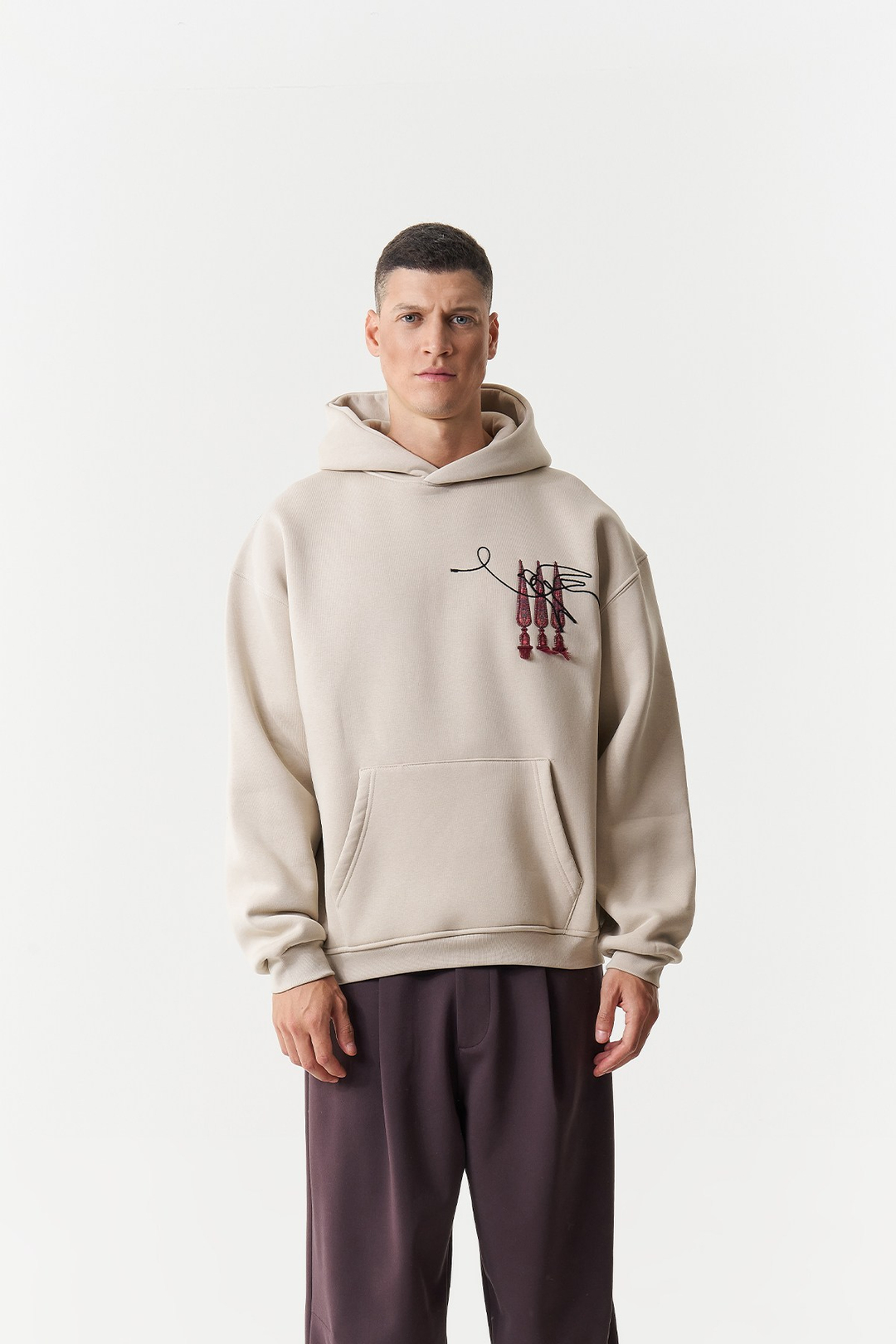 Oriental Legacy Oversize Erkek Sweatshirt Stone