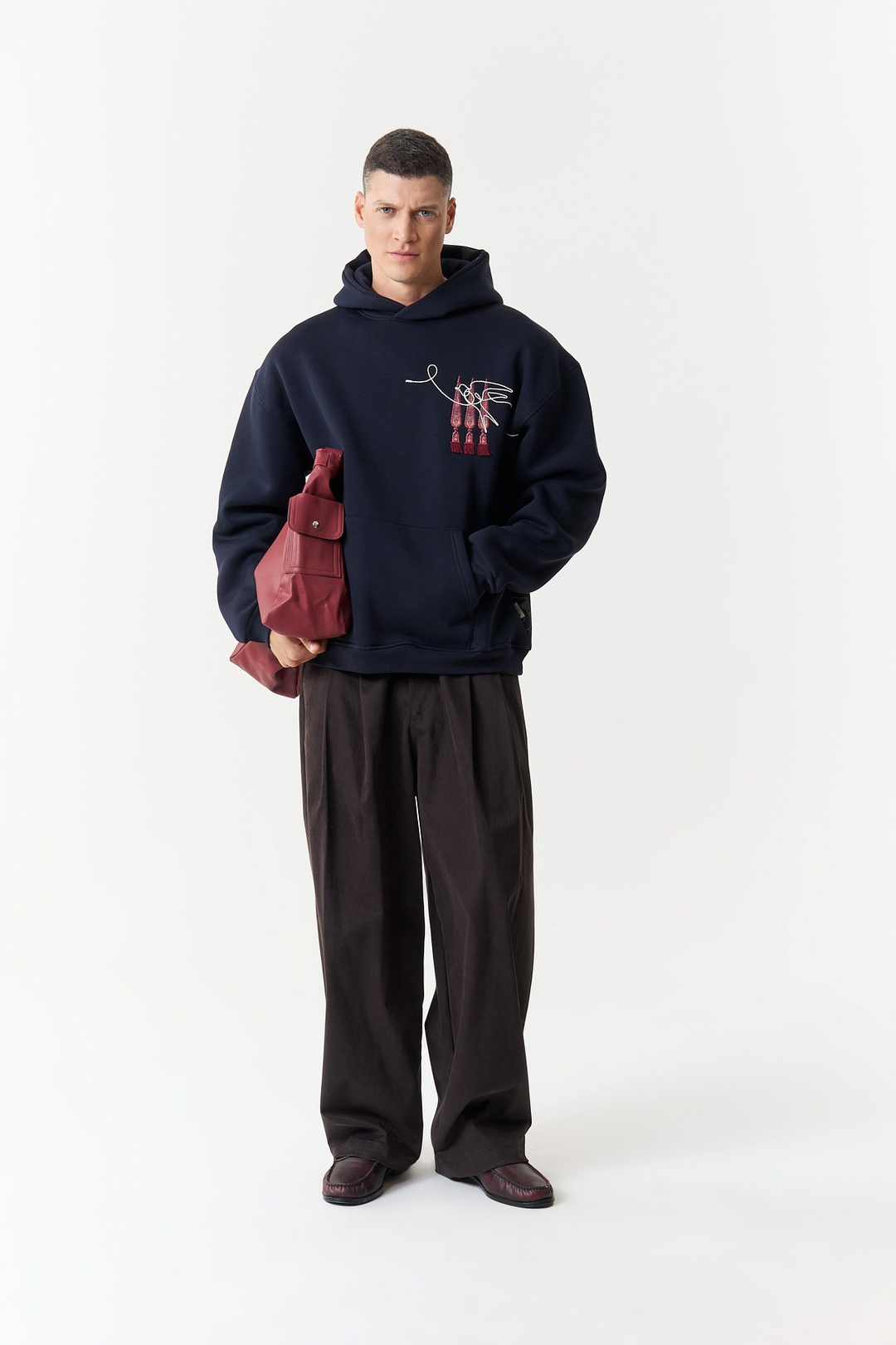 Oriental Legacy Oversize Erkek Sweatshirt Lacivert
