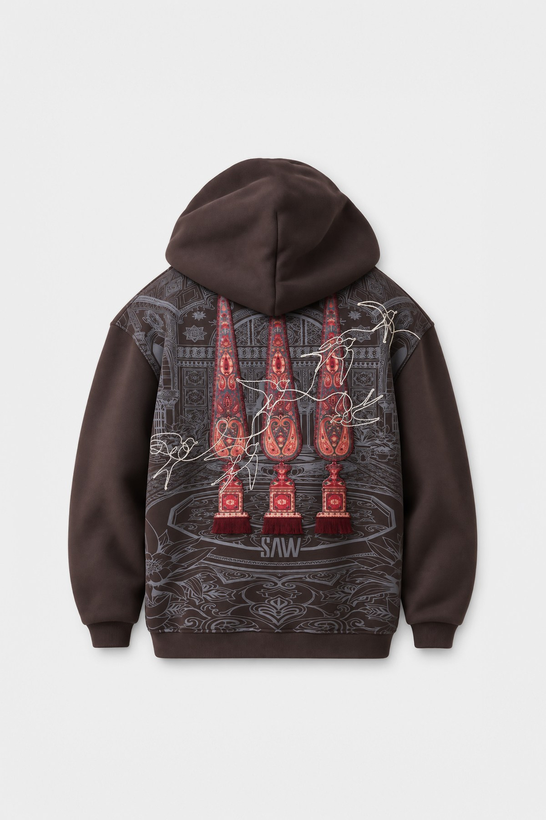 Oriental Legacy Oversize Erkek Sweatshirt Kahverengi