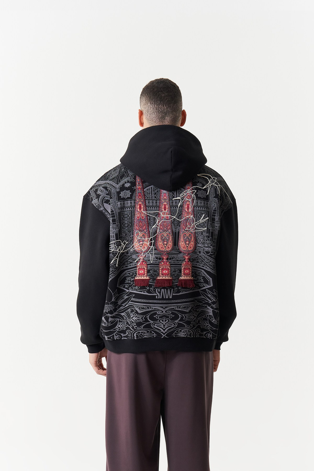 Oriental Legacy Oversize Erkek Sweatshirt Siyah