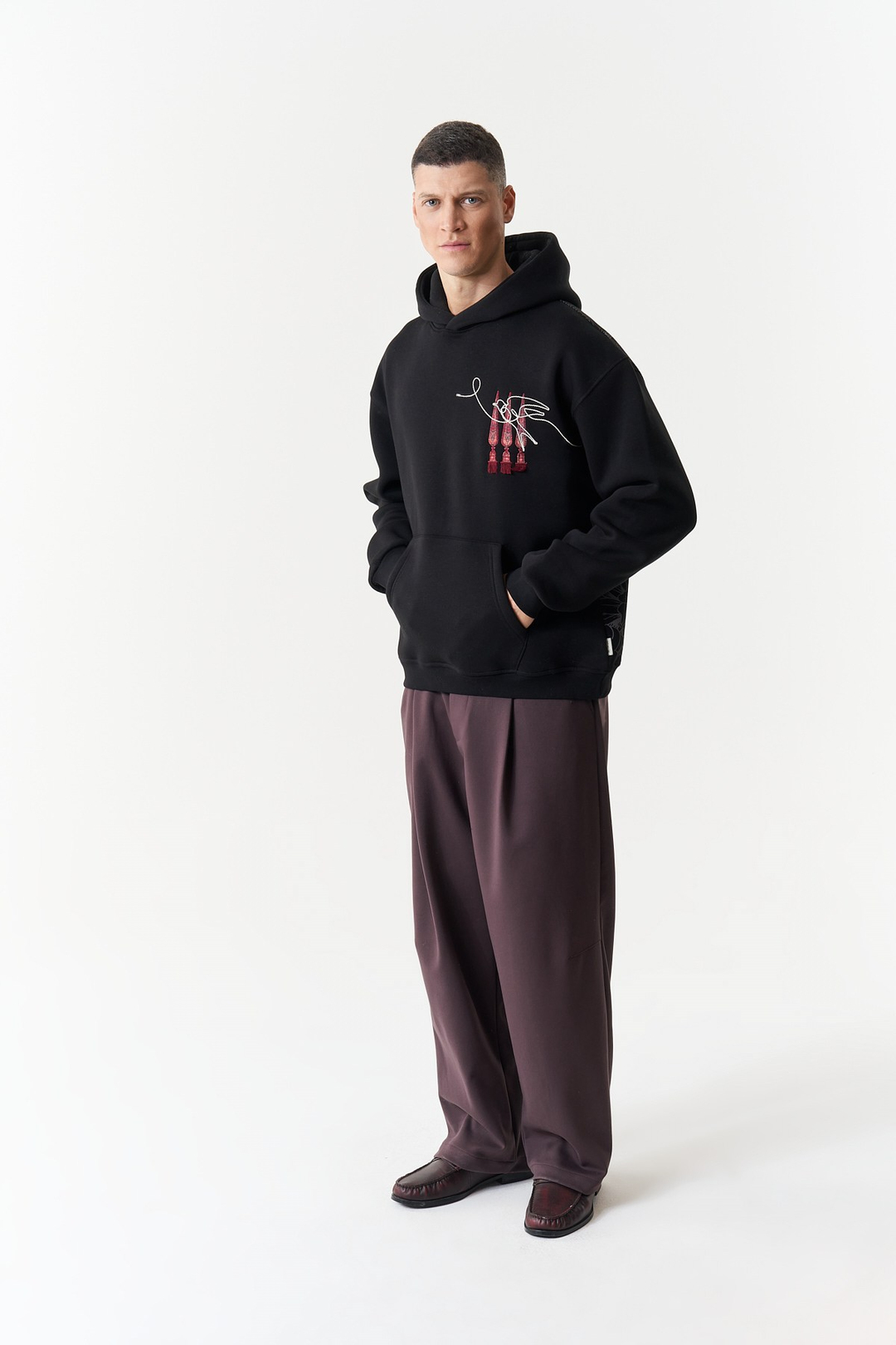 Oriental Legacy Oversize Erkek Sweatshirt Siyah