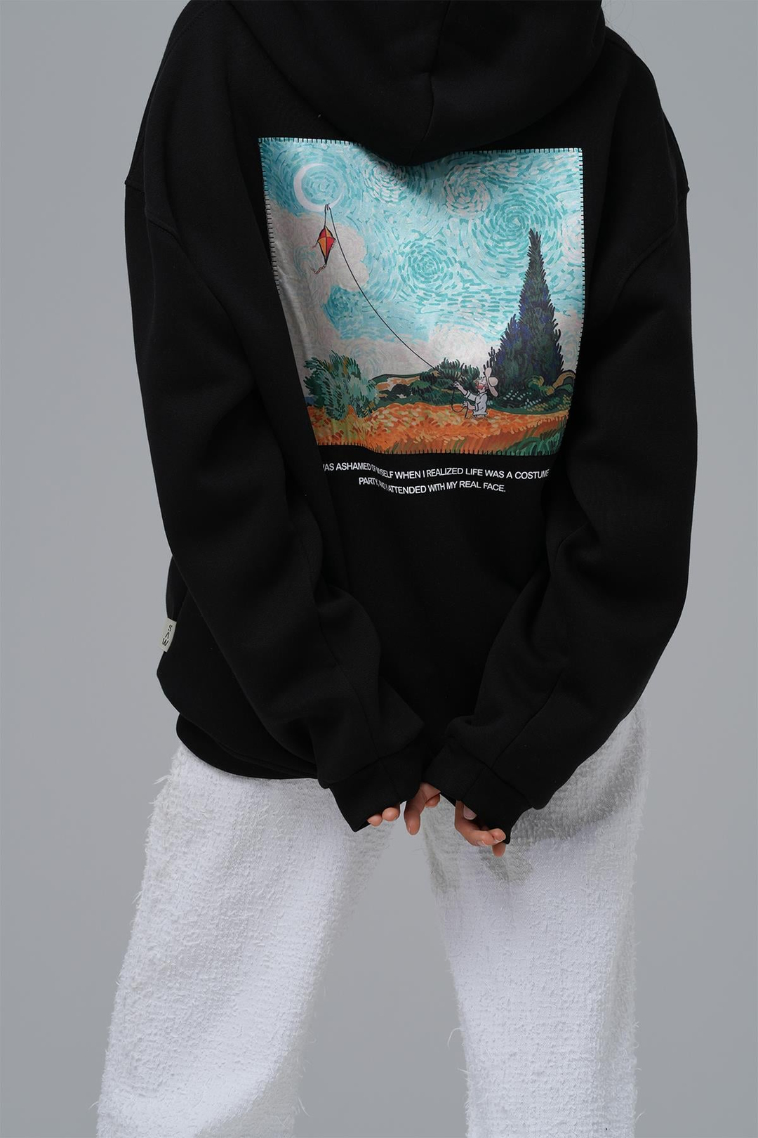 Paradise Within Oversize Sweatshirt Kadın Siyah