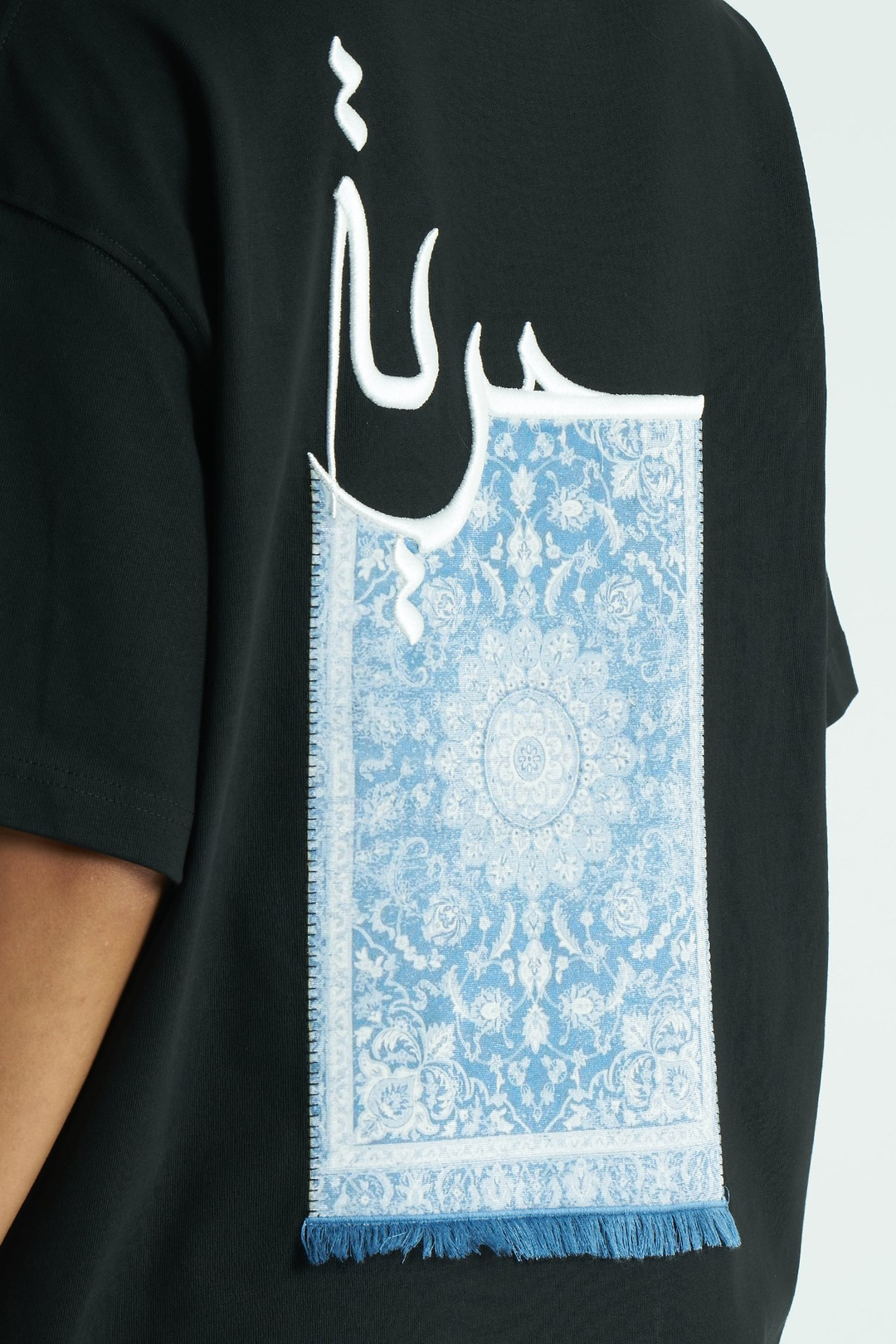 Patience Oversize Kadın Tişört Siyah