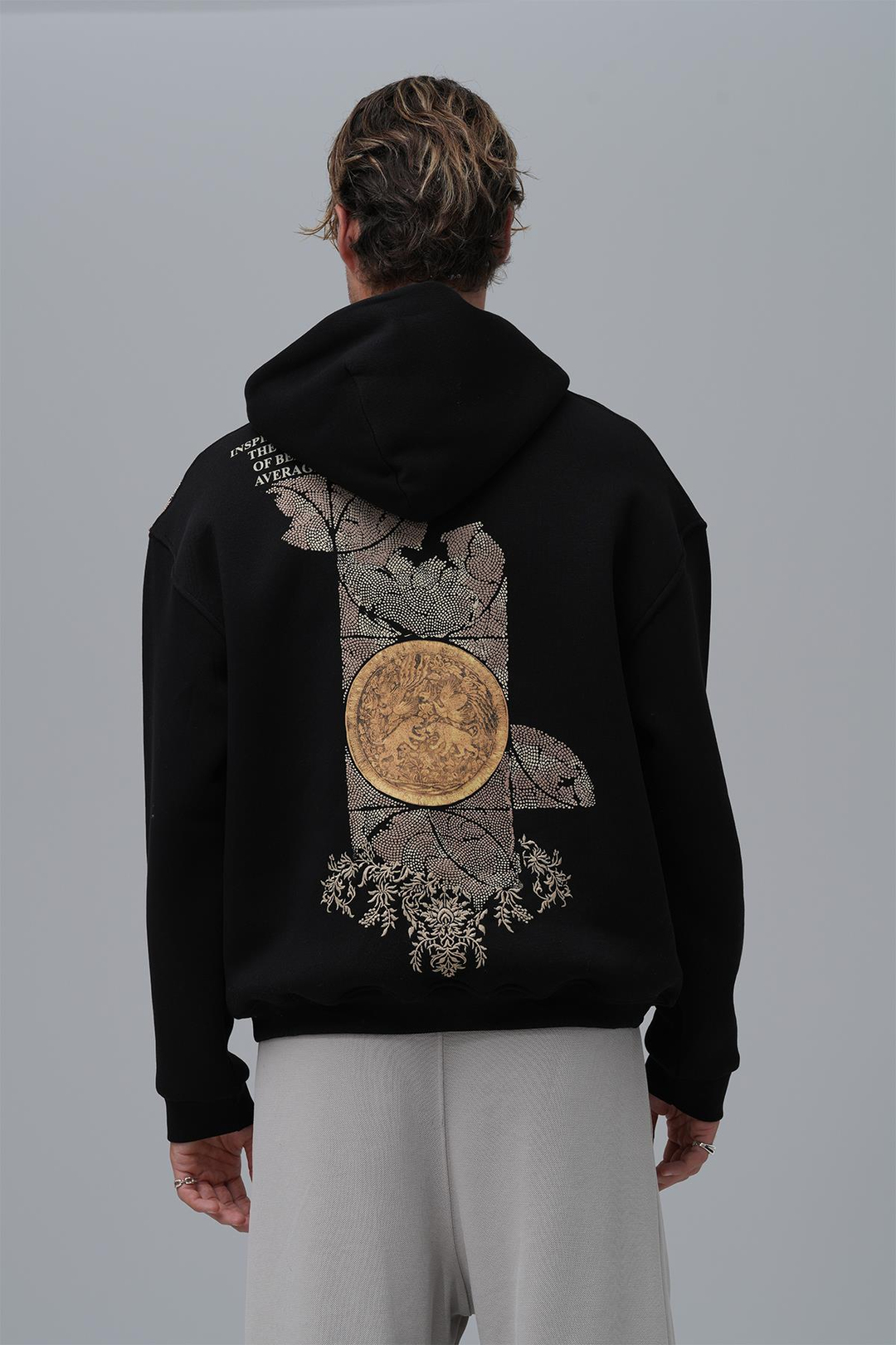 Realistic Oversize Sweatshirt Erkek Siyah