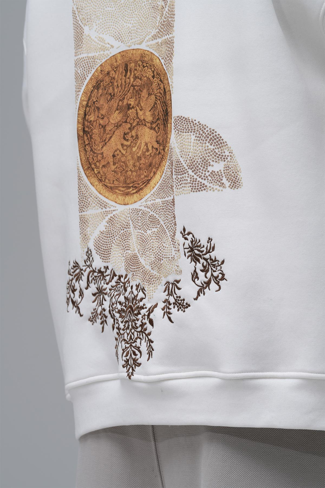 Realistic Oversize Sweatshirt Erkek Taş