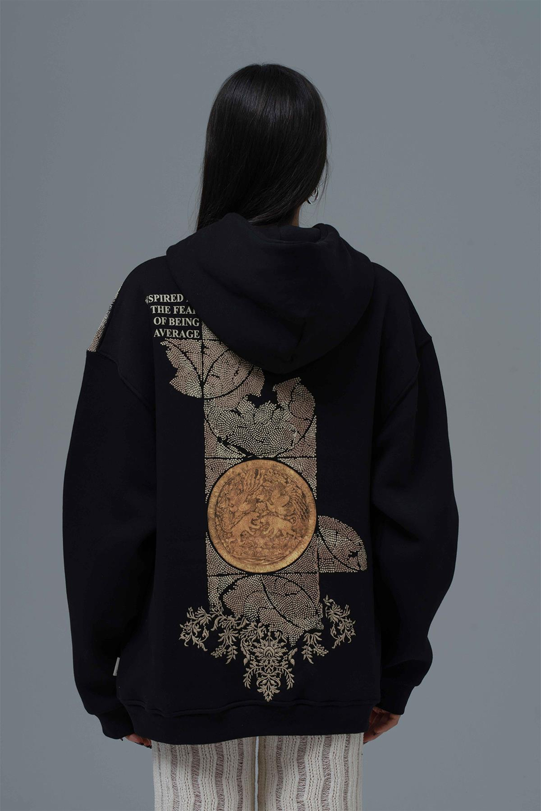 Realistic Oversize Sweatshirt Kadın Siyah
