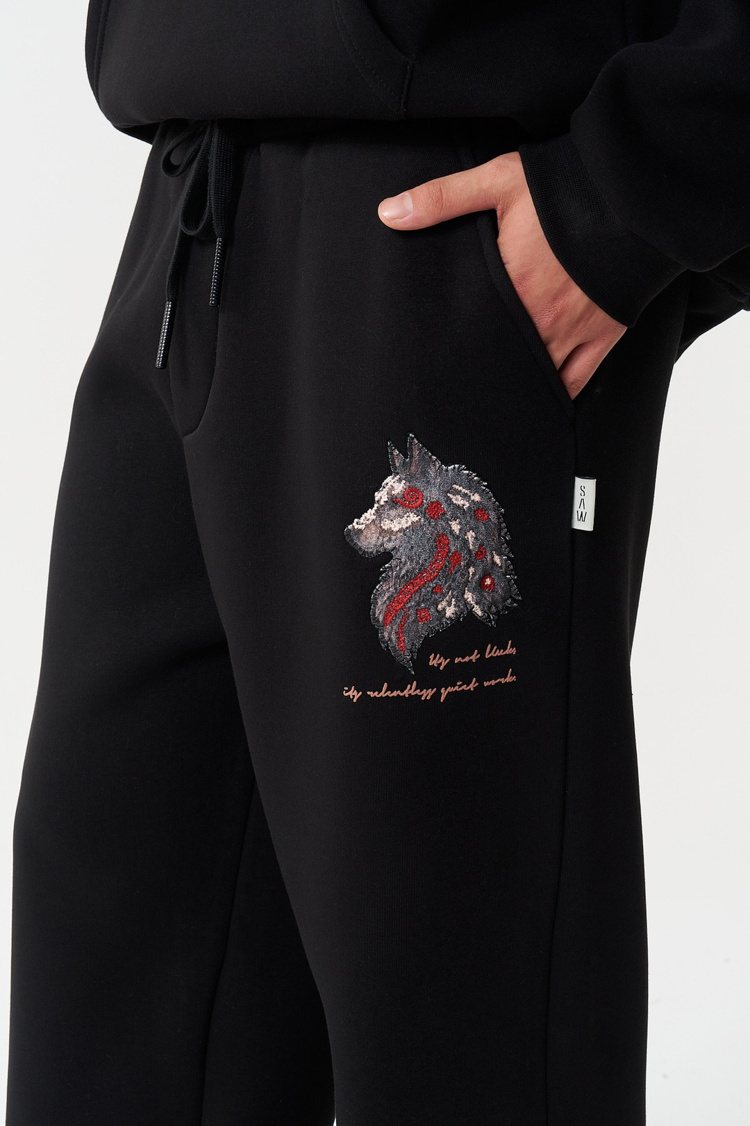 Relentless Instinct Oversize Erkek Eşofman Altı Siyah