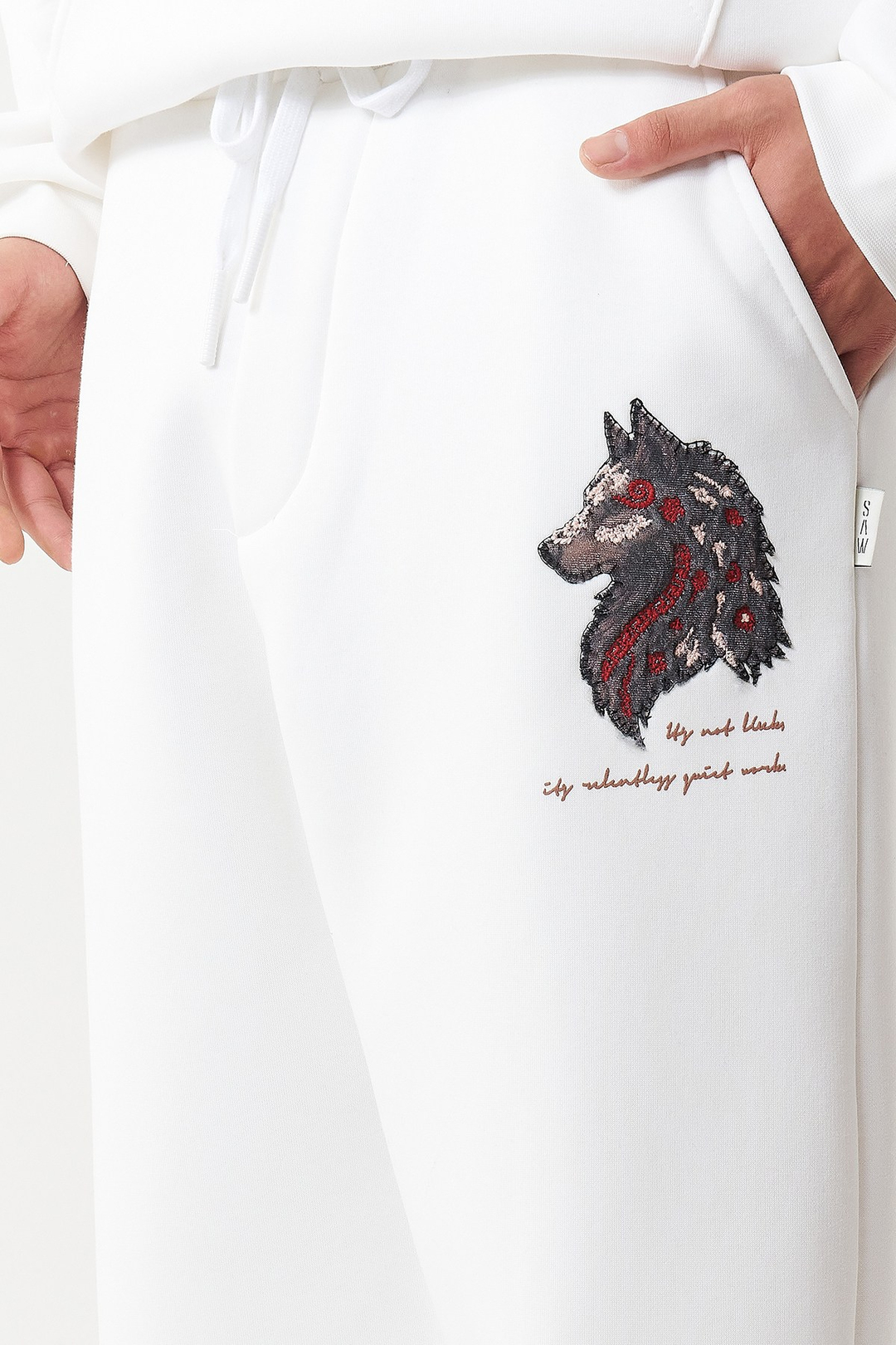 Relentless Instinct Oversize Erkek Eşofman Altı Ekru