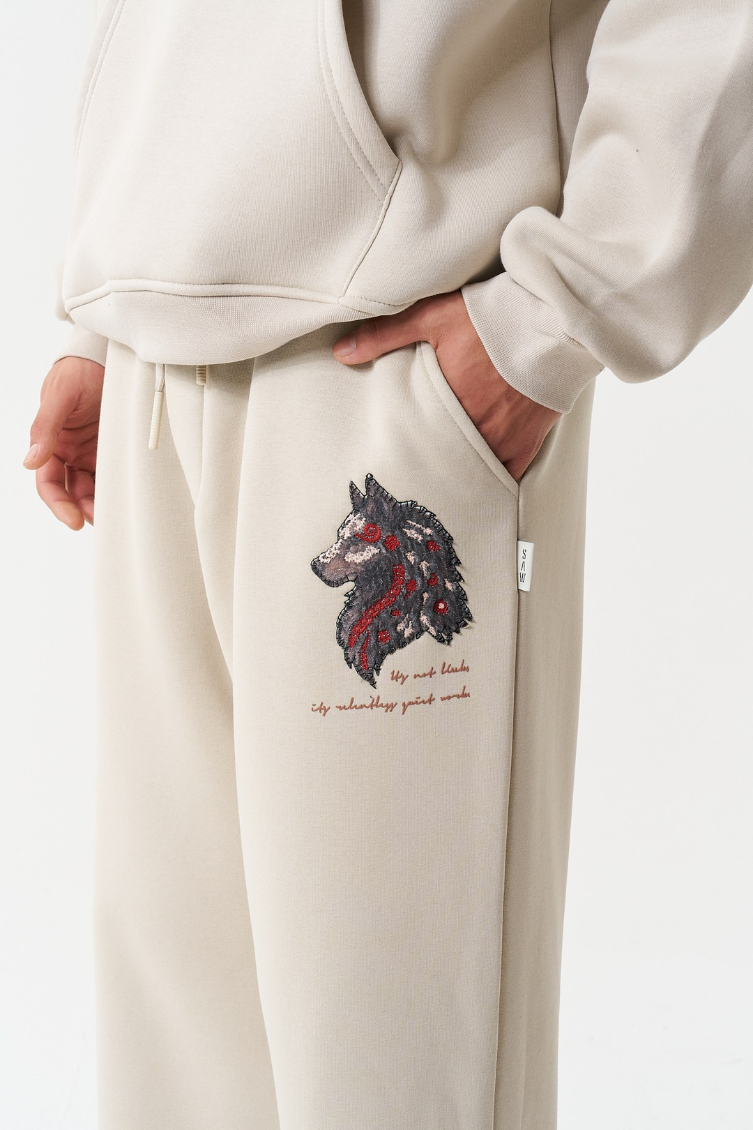 Relentless Instinct Oversize Erkek Eşofman Altı Stone