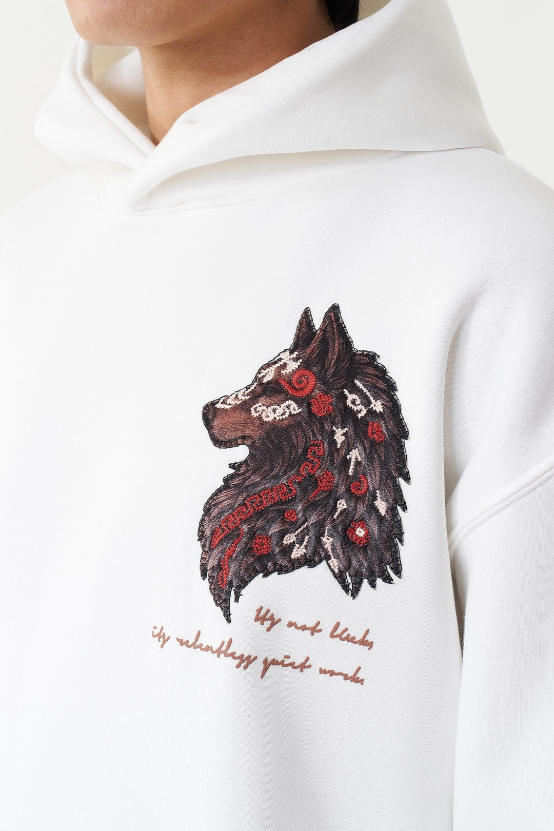 Relentless Instinct Oversize Erkek Sweatshirt Ekru