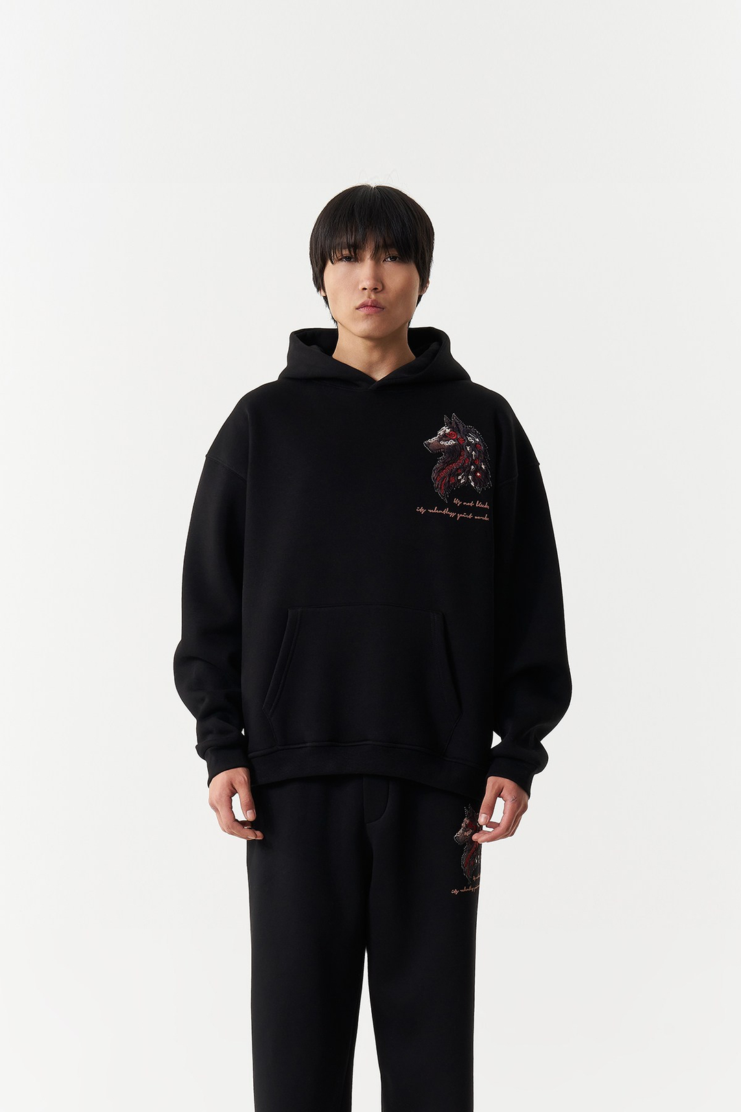 Relentless Instinct Oversize Erkek Sweatshirt Siyah