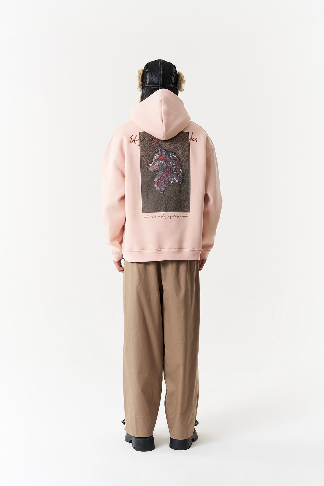 Relentless Instinct Oversize Erkek Sweatshirt Pembe