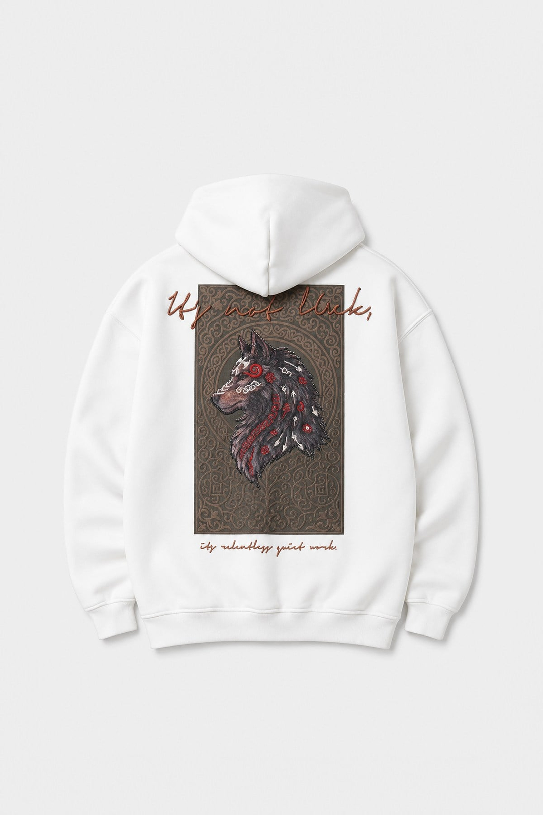 Relentless Instinct Oversize Erkek Sweatshirt Ekru
