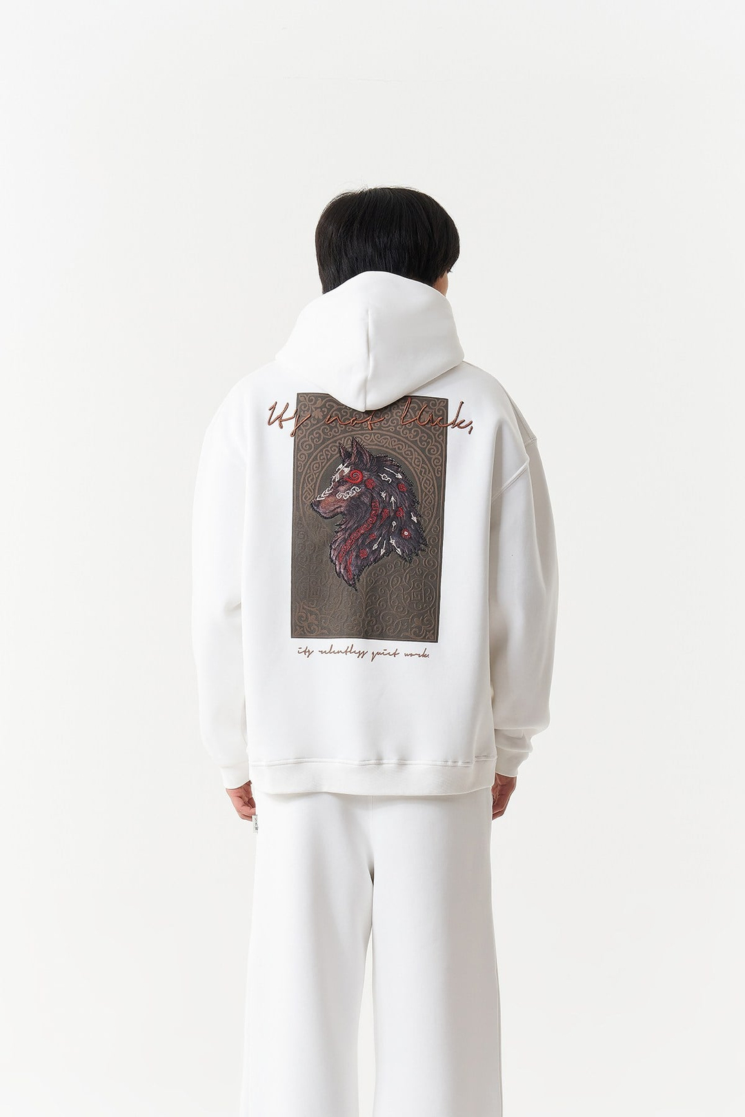 Relentless Instinct Oversize Erkek Sweatshirt Ekru