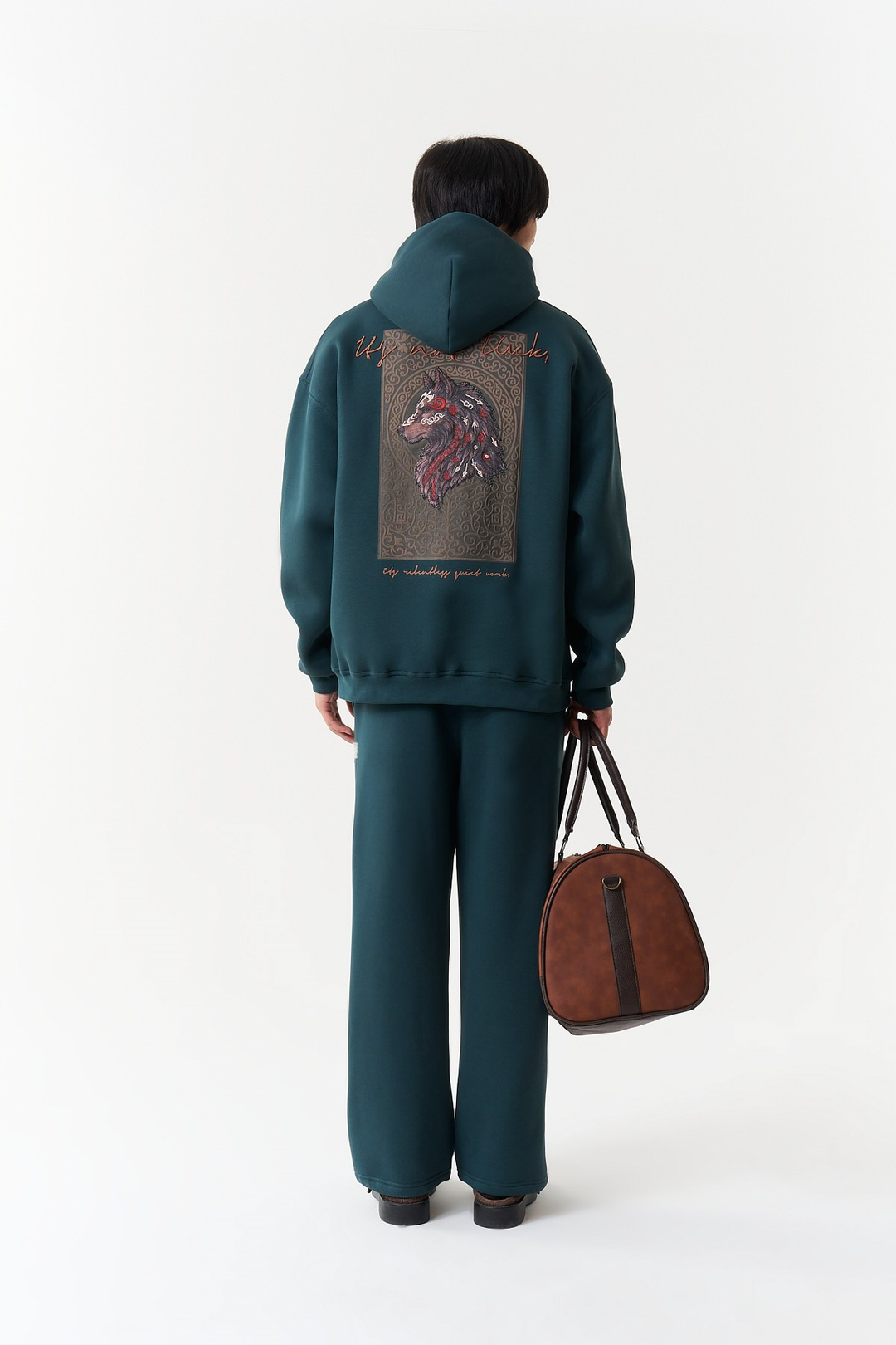 Relentless Instinct Oversize Erkek Sweatshirt Forest Yeşili